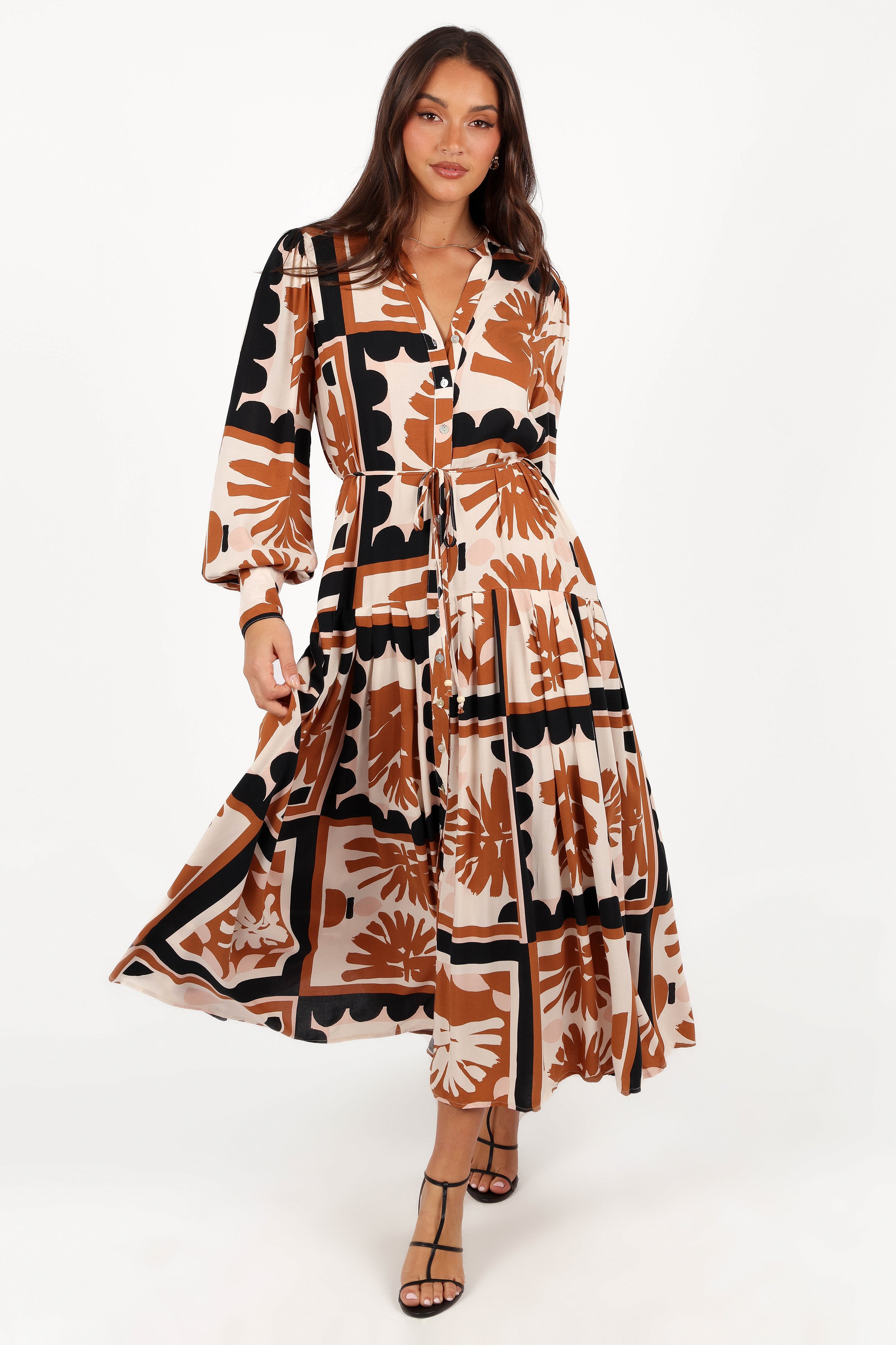 Petal and Pup USA DRESSES Jules Long Sleeve Dress - Multi