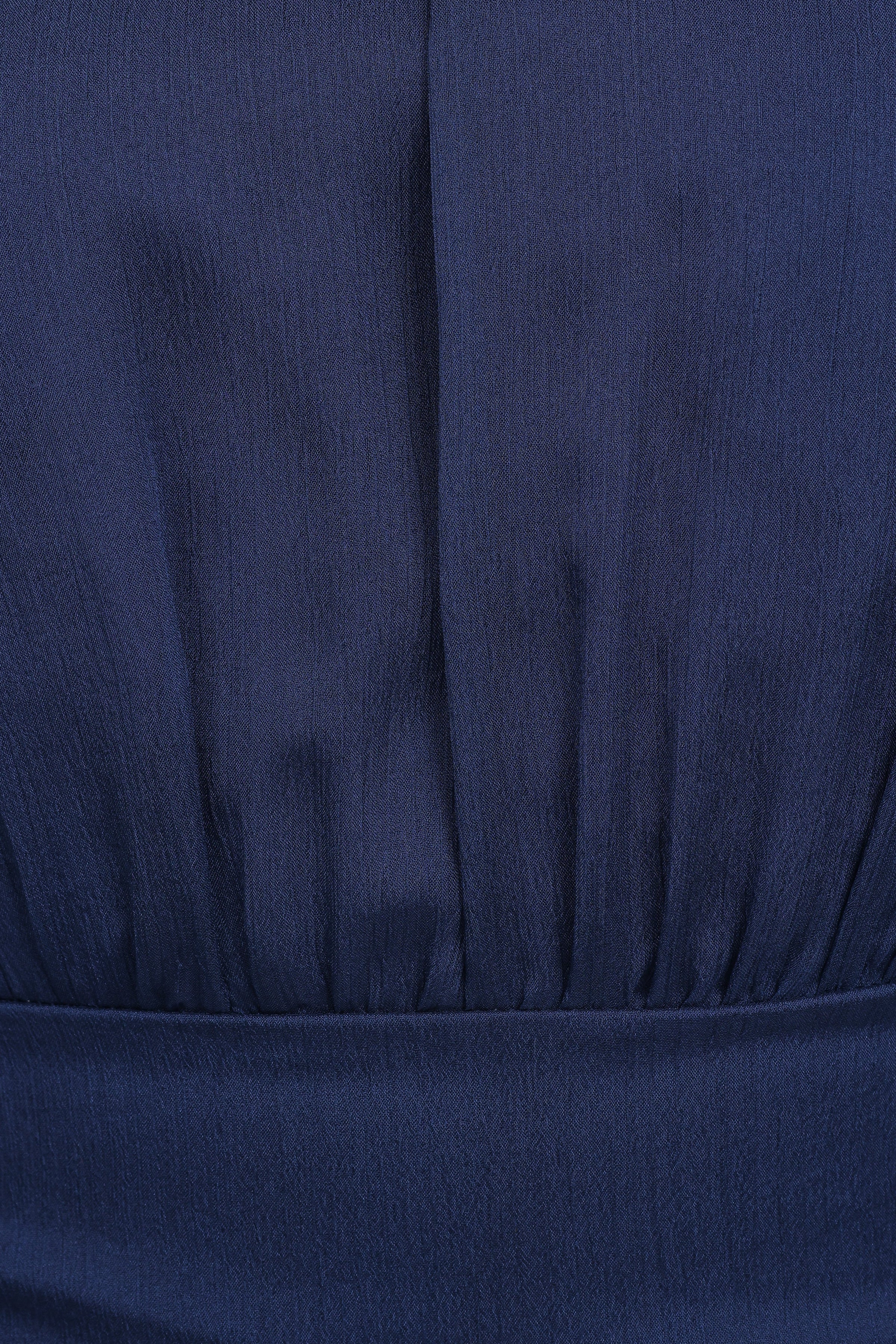 Petal and Pup USA DRESSES Julip Sheer Long Sleeve Maxi Dress - Navy