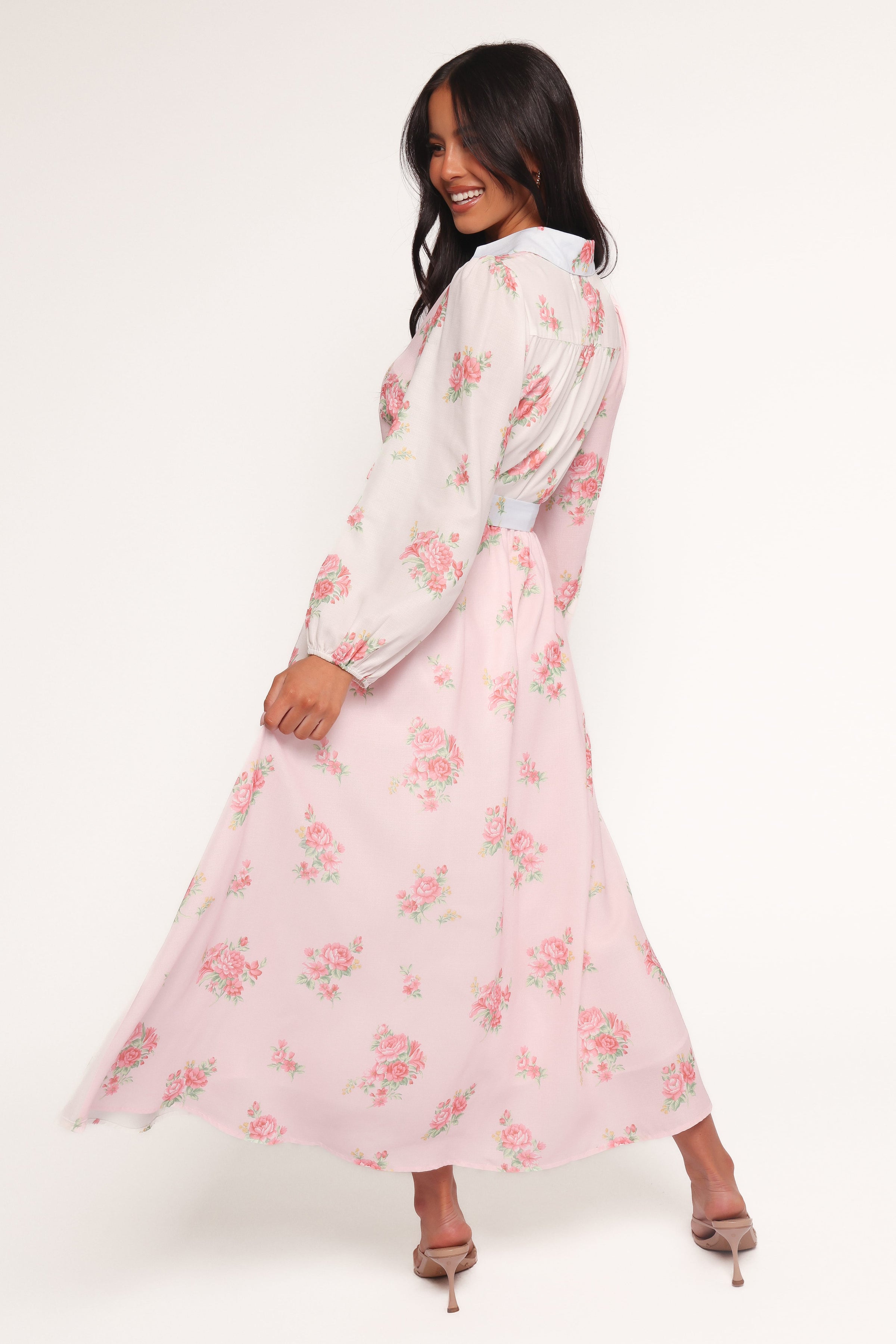 Petal and Pup USA DRESSES Juni Button Up Maxi Dress - Floral