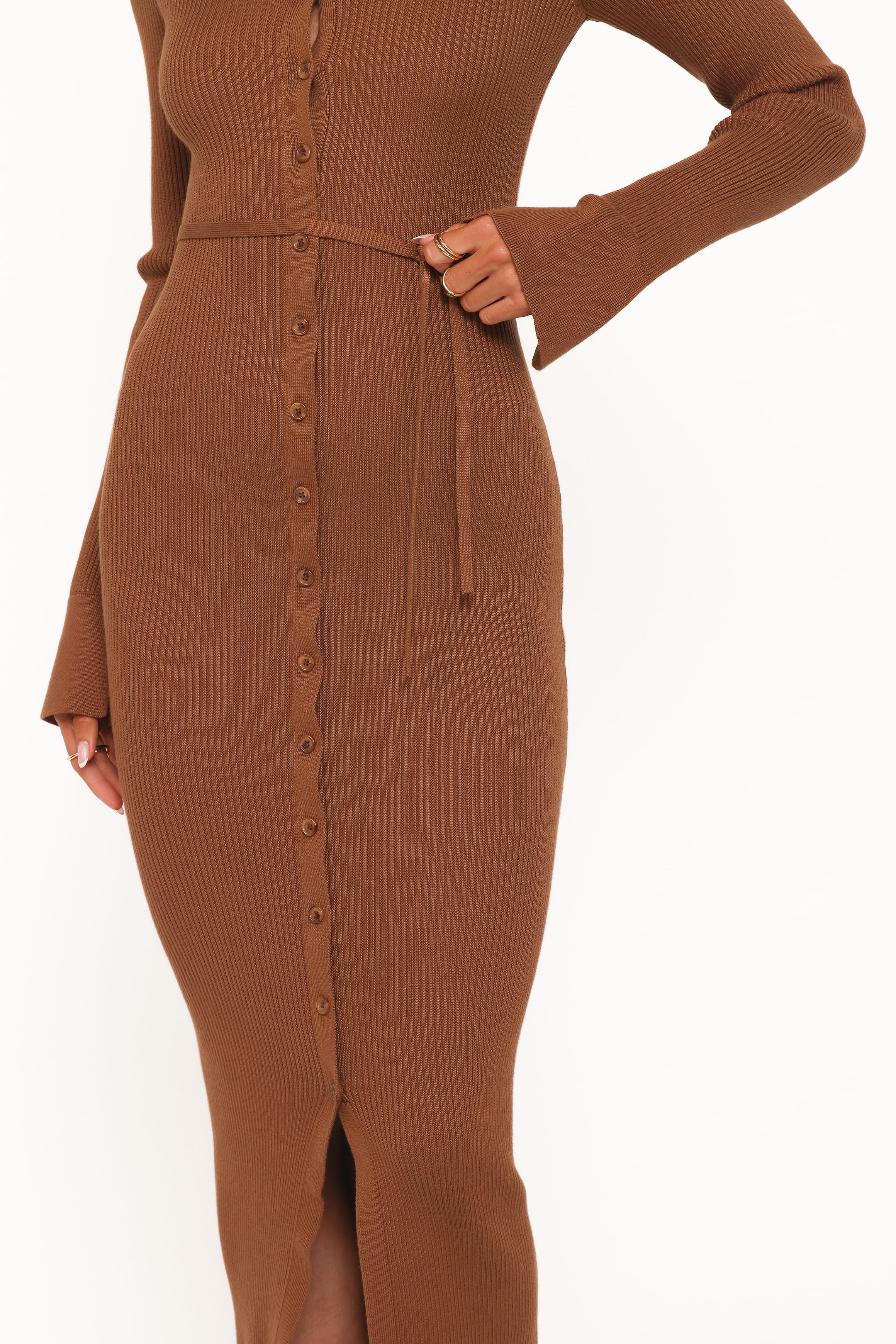 Petal and Pup USA DRESSES Kadi Maxi Dress - Brown