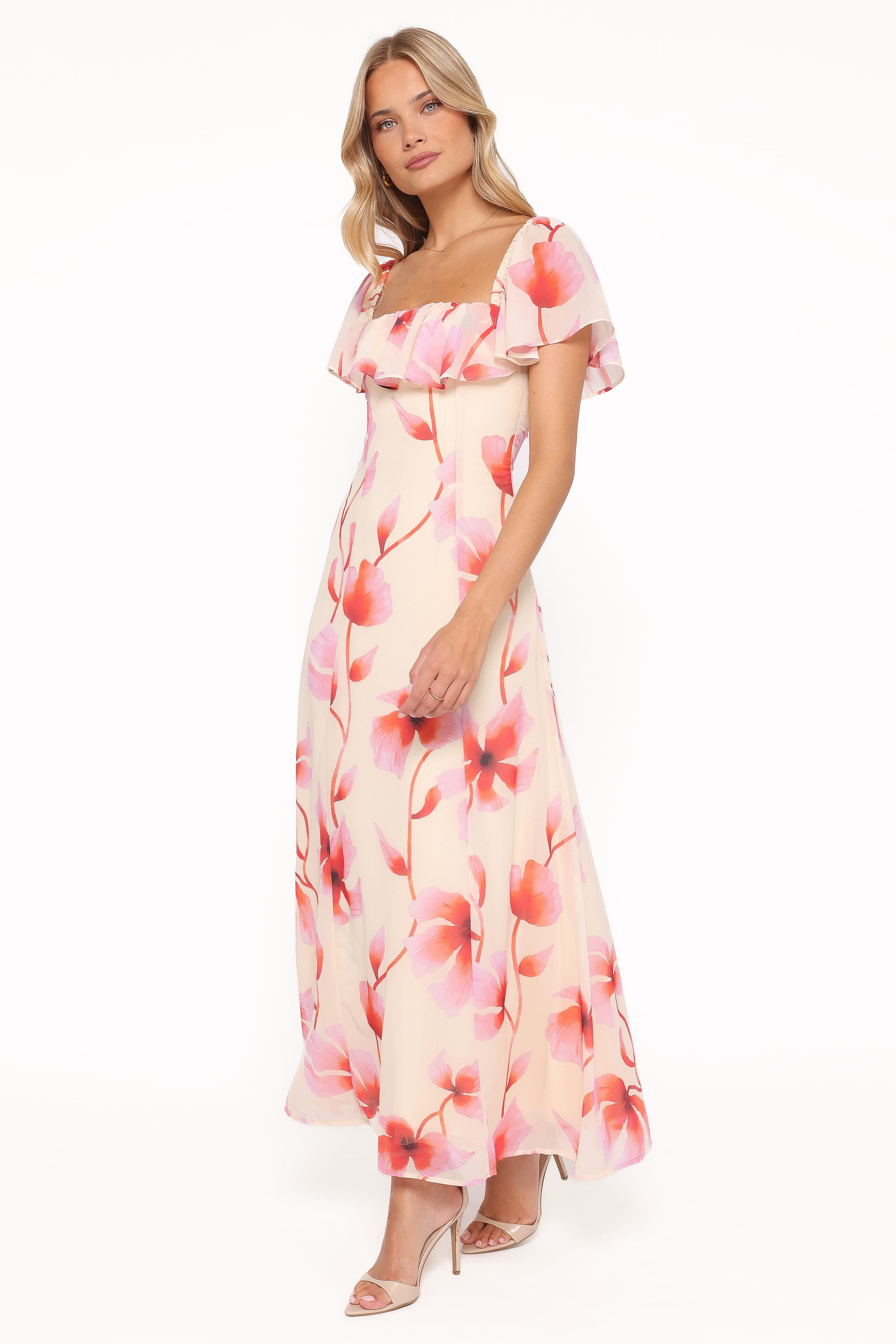 Petal and Pup USA DRESSES Kamie Maxi Dress - Pink Floral