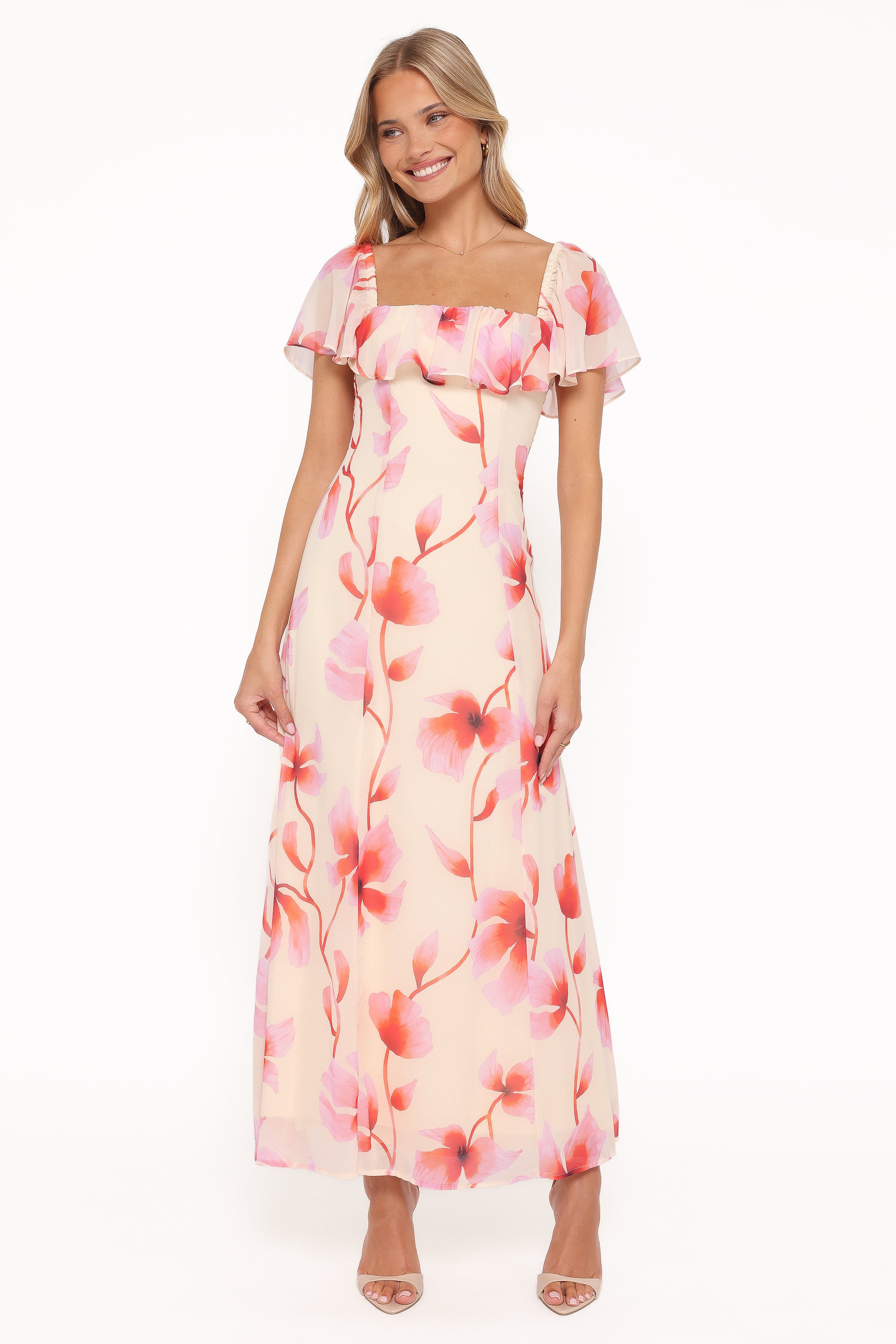 Petal and Pup USA DRESSES Kamie Maxi Dress - Pink Floral