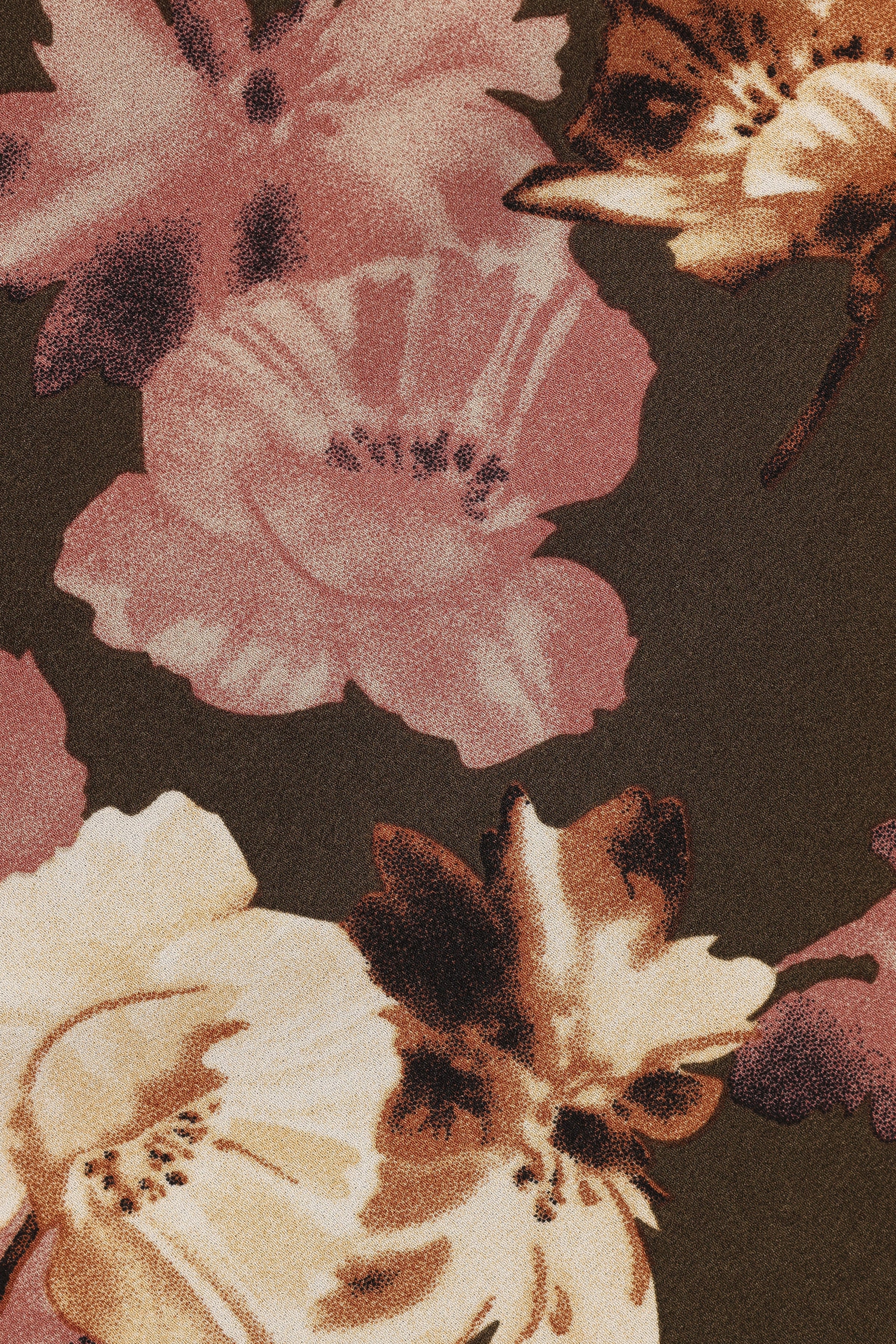 Petal and Pup USA DRESSES Kamryn Midi Dress - Olive Floral