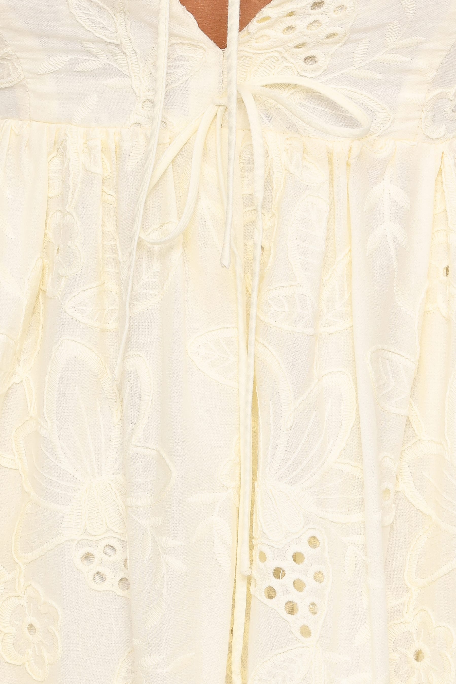 Petal and Pup USA DRESSES Karla Maxi Dress - Butter Yellow Broderie
