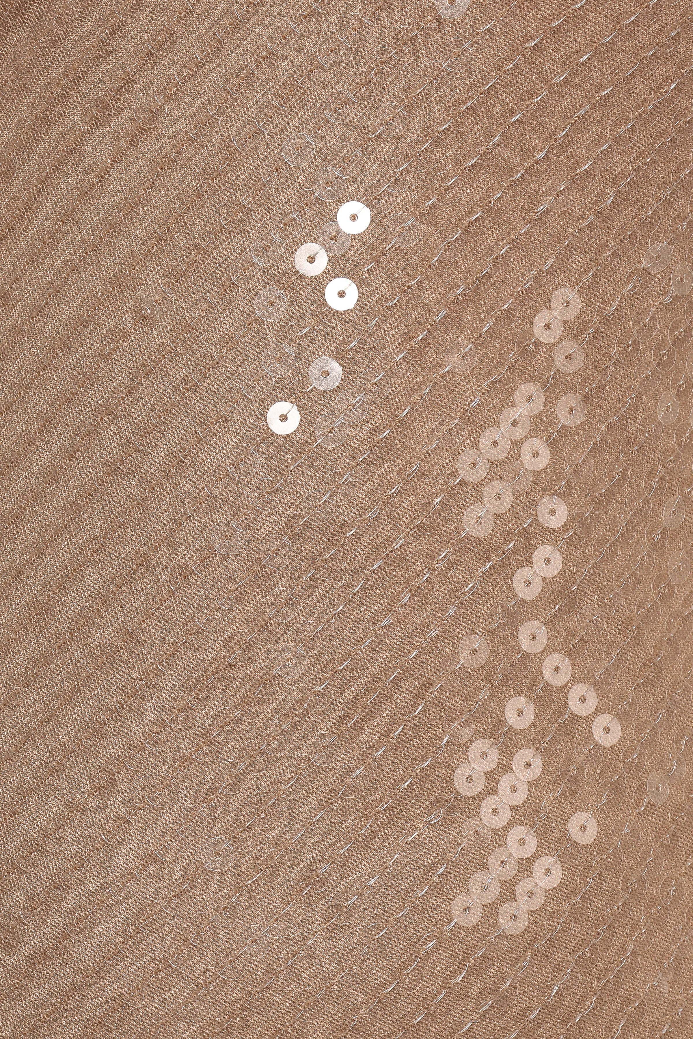 Petal and Pup USA DRESSES Karley Sequin Maxi Dress - Beige