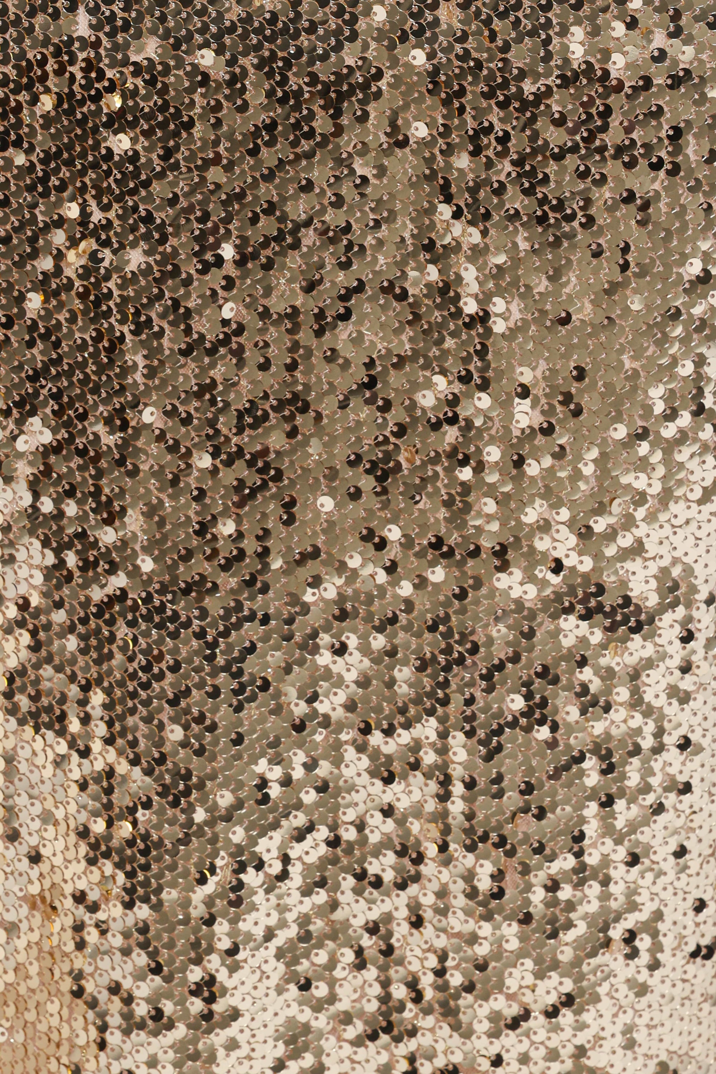 Petal and Pup USA DRESSES Karley Sequin Maxi Dress - Gold