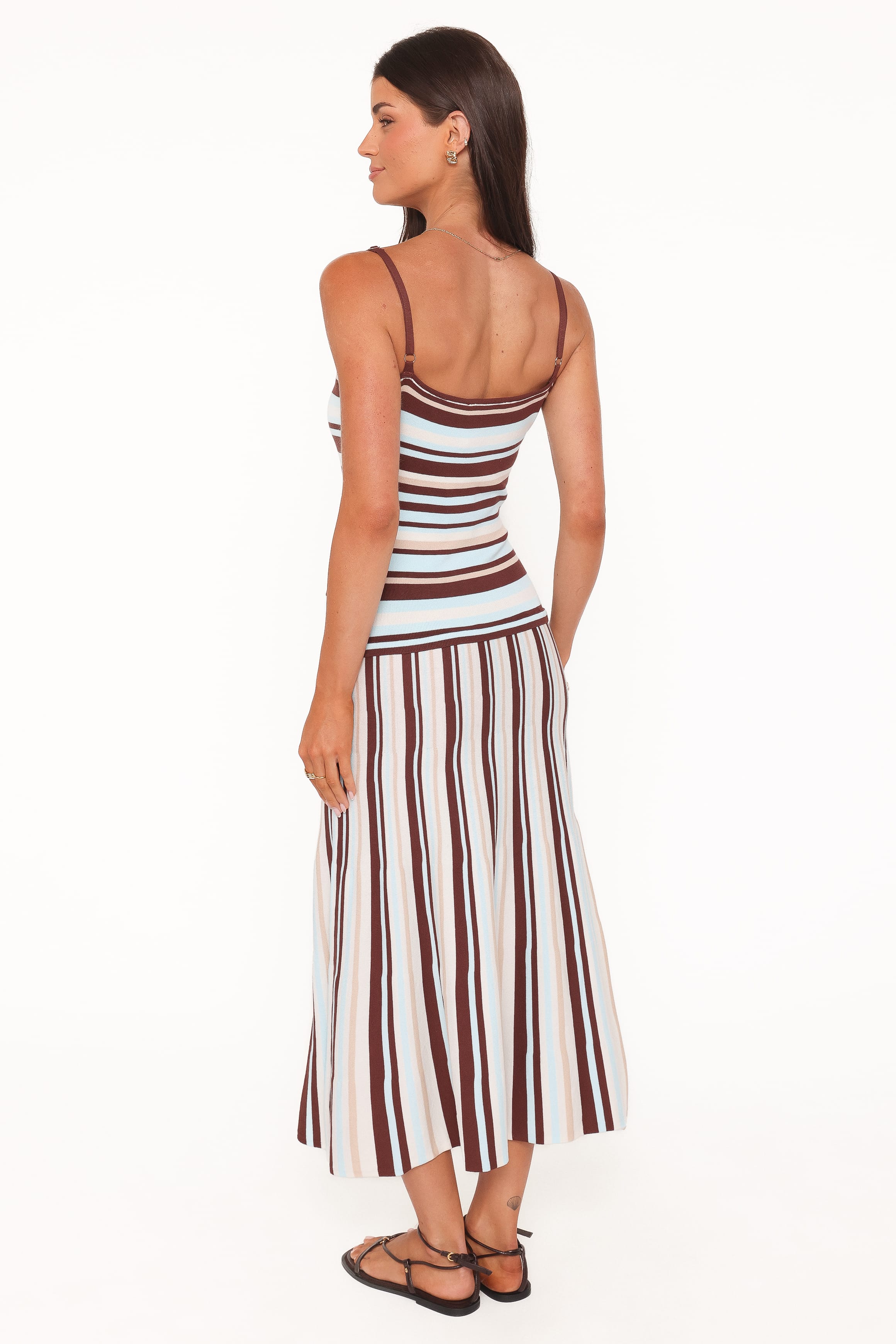 Petal and Pup USA DRESSES Karlin Maxi Dress - Blue Stripe
