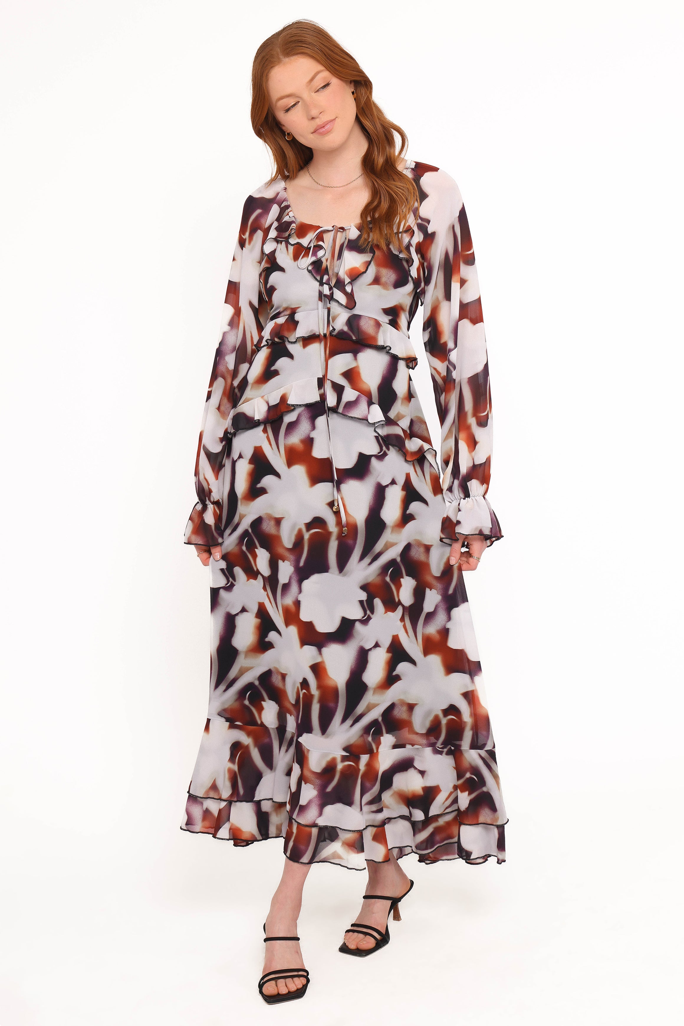 Petal and Pup USA DRESSES Kasey Maxi Dress - Blurred Floral
