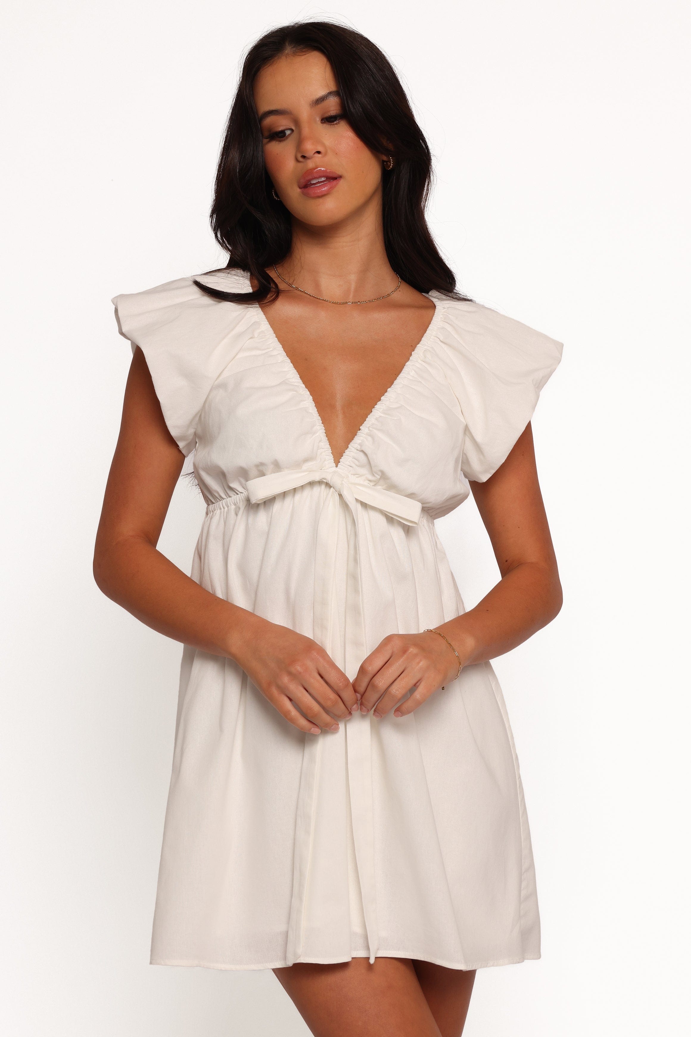 Petal and Pup USA DRESSES Kathy Mini Dress - White