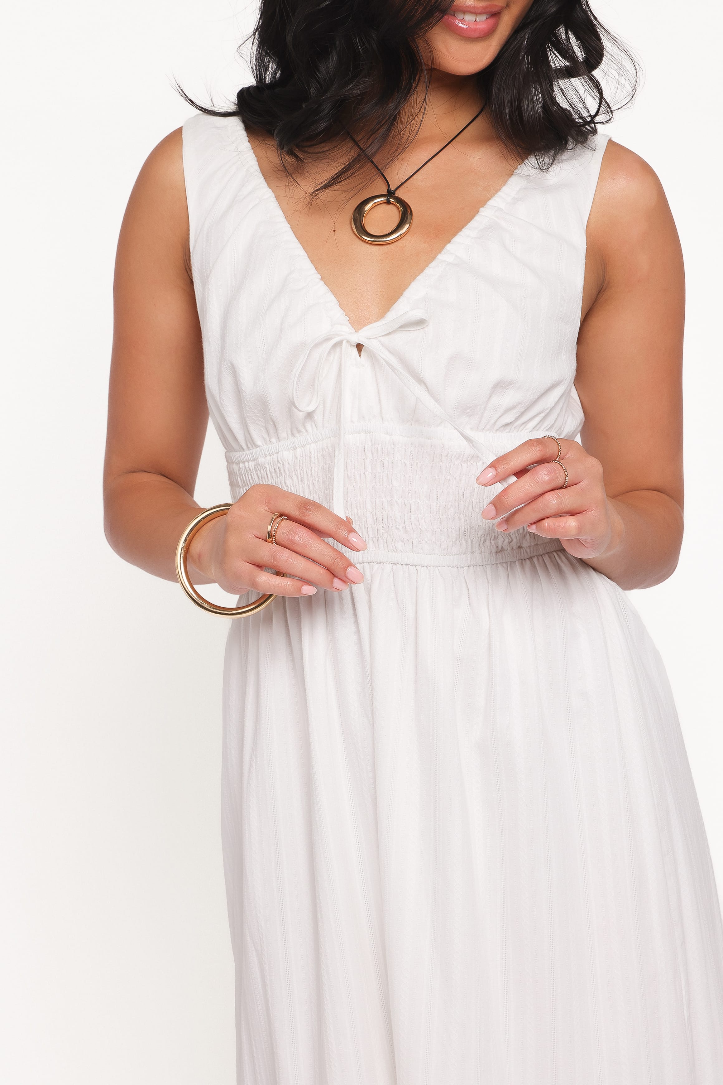 Petal and Pup USA DRESSES Kayden Maxi Dress - White