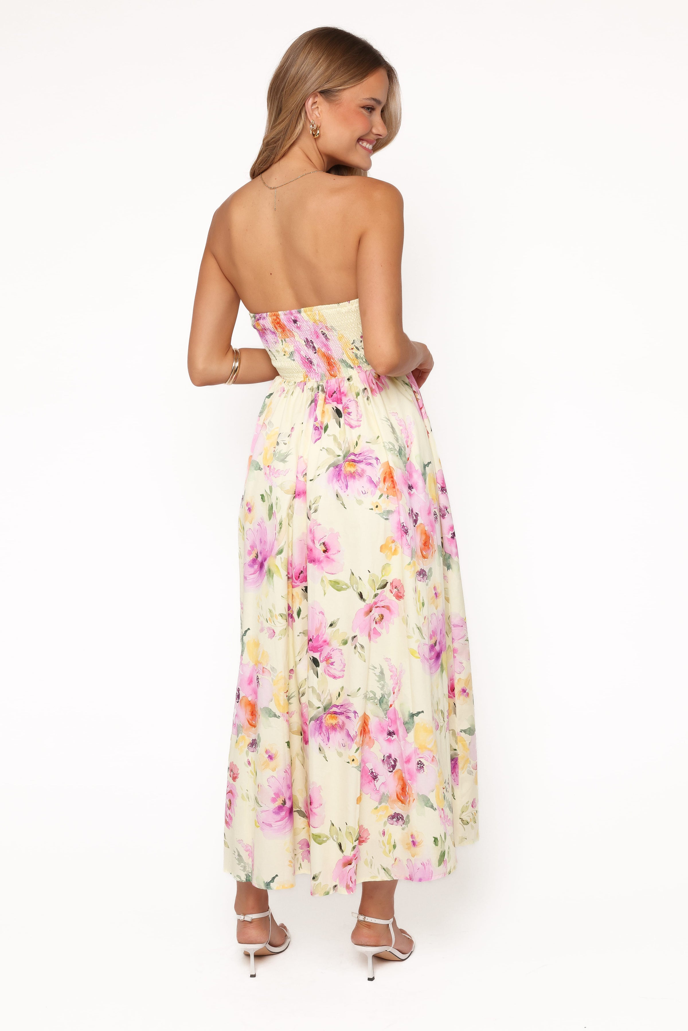 Petal and Pup USA DRESSES Kayt Strapless Dress - Yellow Petunia