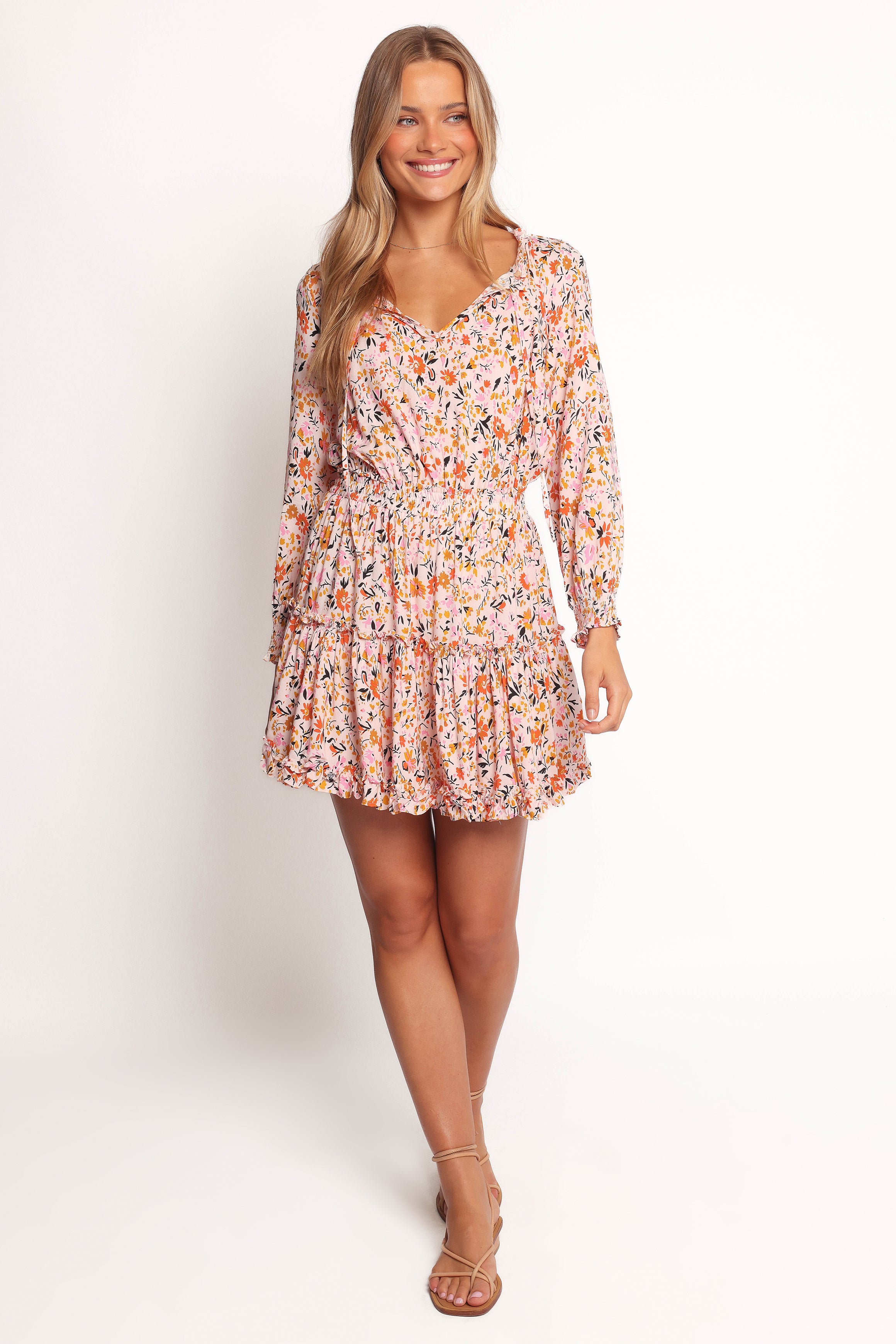 Petal and Pup USA DRESSES Kealan Dress - Pink Ditsy floral