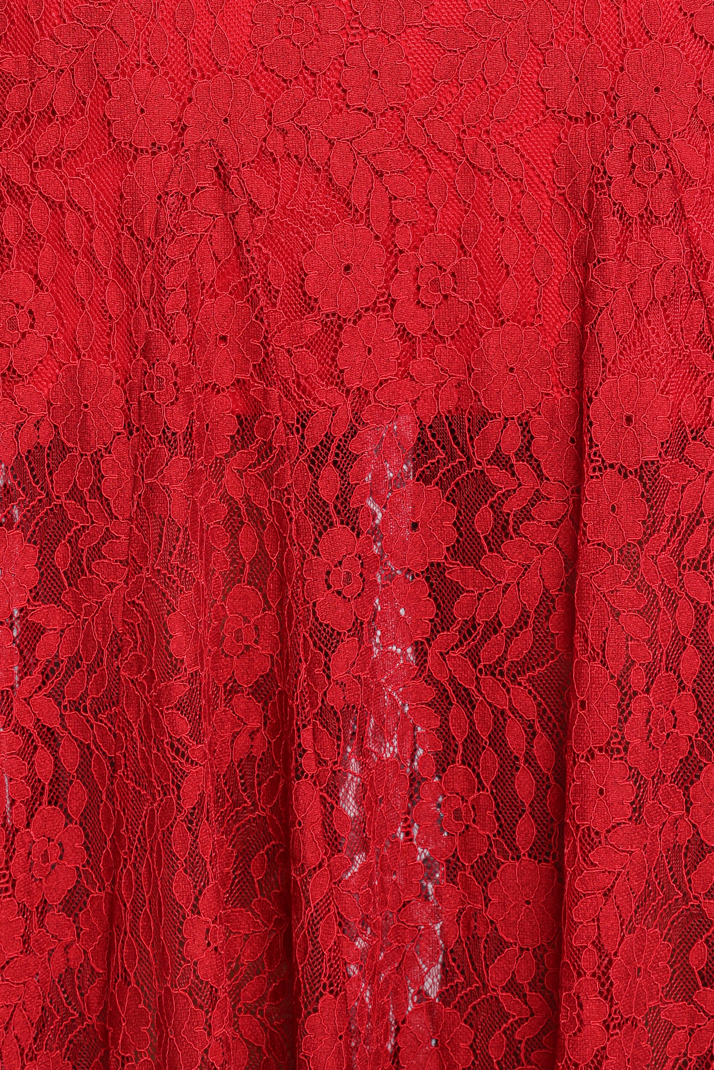 Petal and Pup USA DRESSES Keani Long Sleeve Maxi Dress - Red