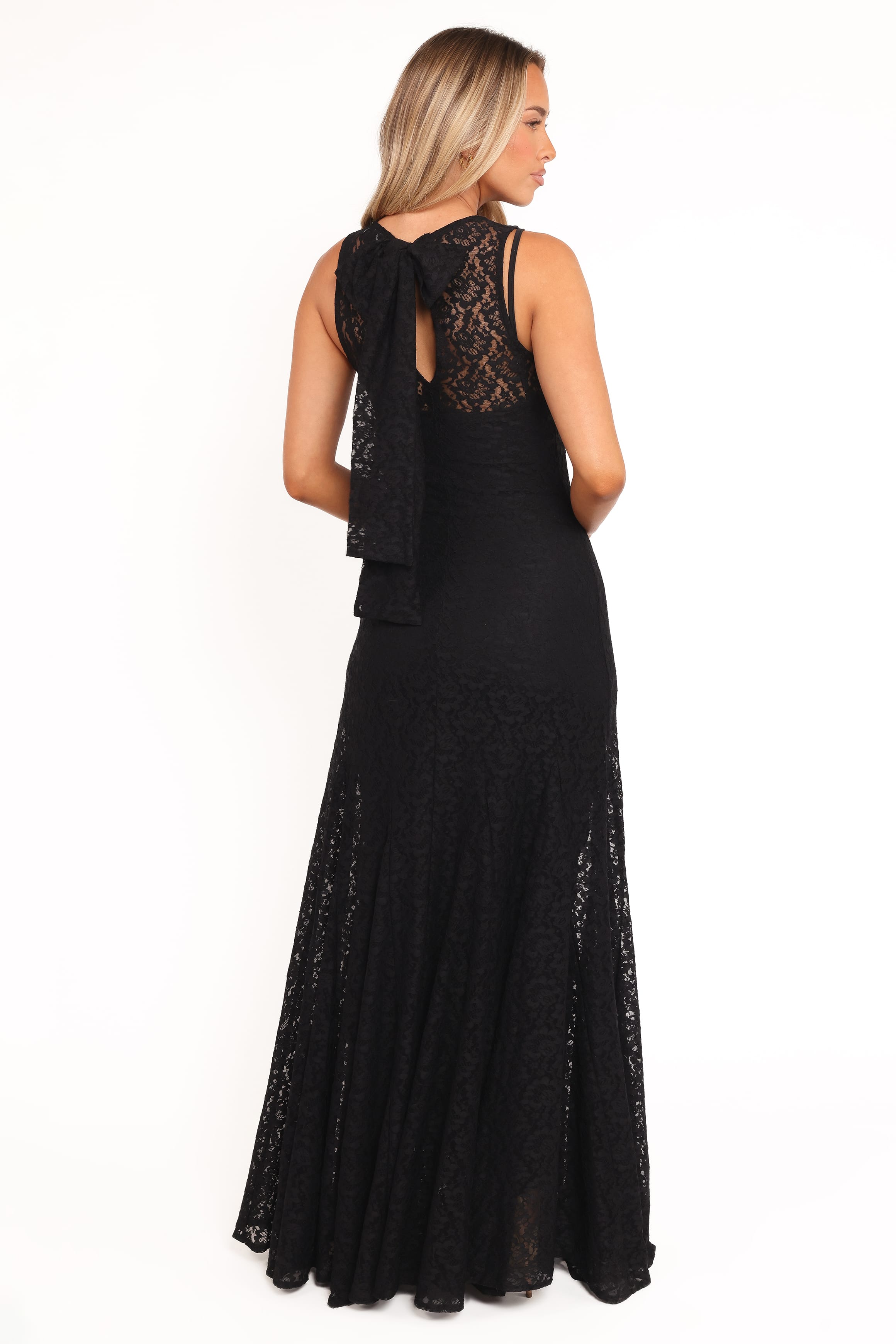 Petal and Pup USA DRESSES Keani Maxi Dress - Black Lace