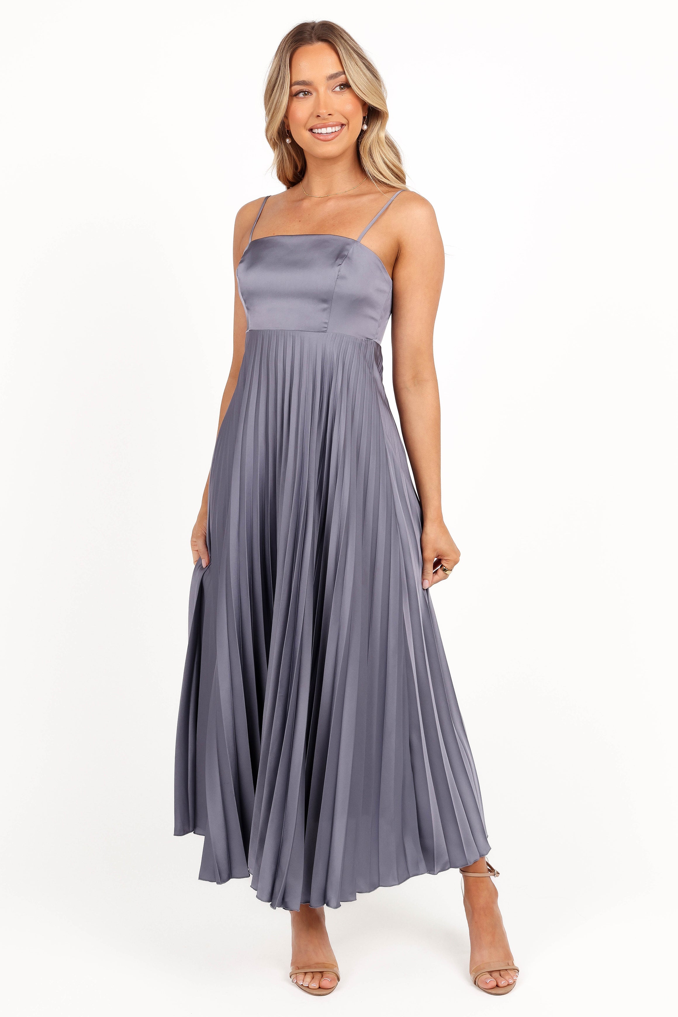 Petal and Pup USA DRESSES Keegan Maxi Dress - Steel Gray