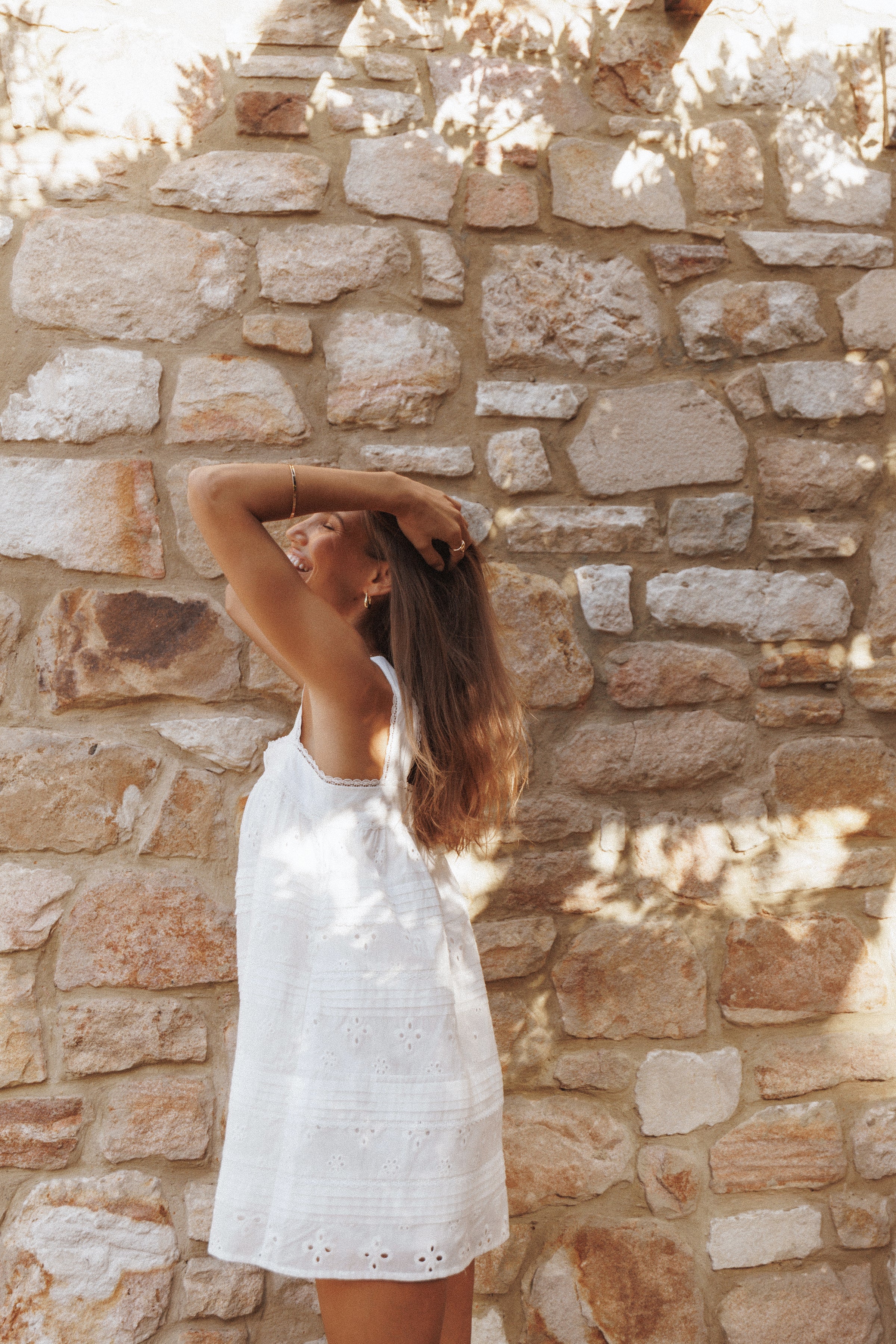 Petal and Pup USA DRESSES Kelcie Mini Dress - White