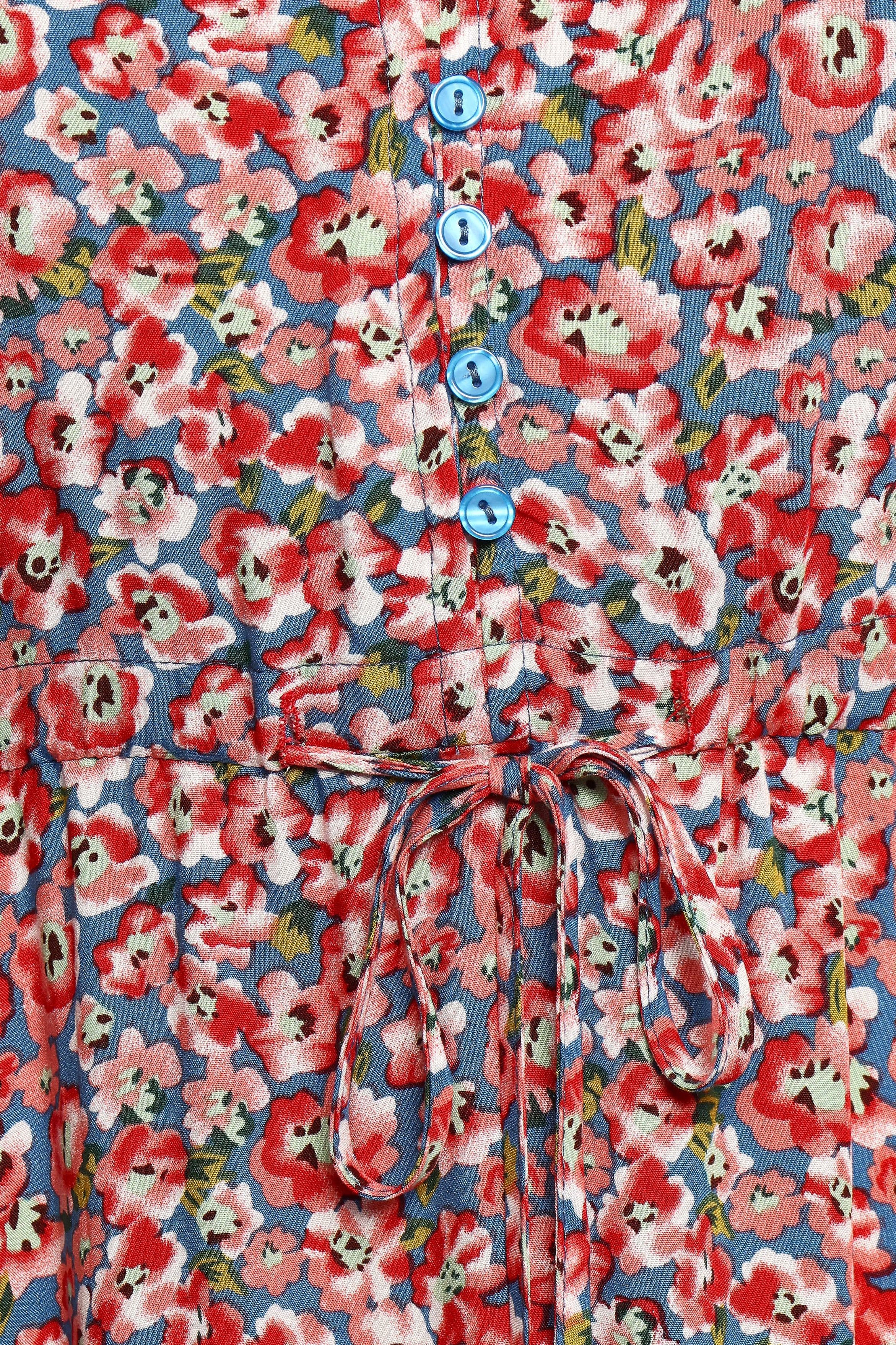 Petal and Pup USA DRESSES Kelda Dress - Blue Ditsy Floral (Hold for Rack)