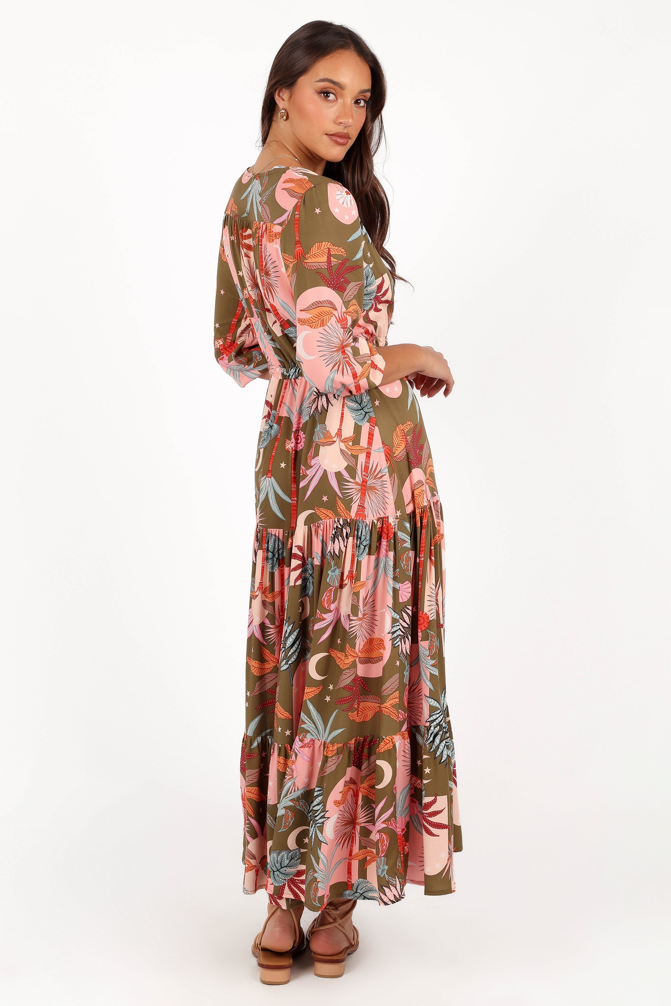 Petal and Pup USA DRESSES Kelda Dress - Green Multi