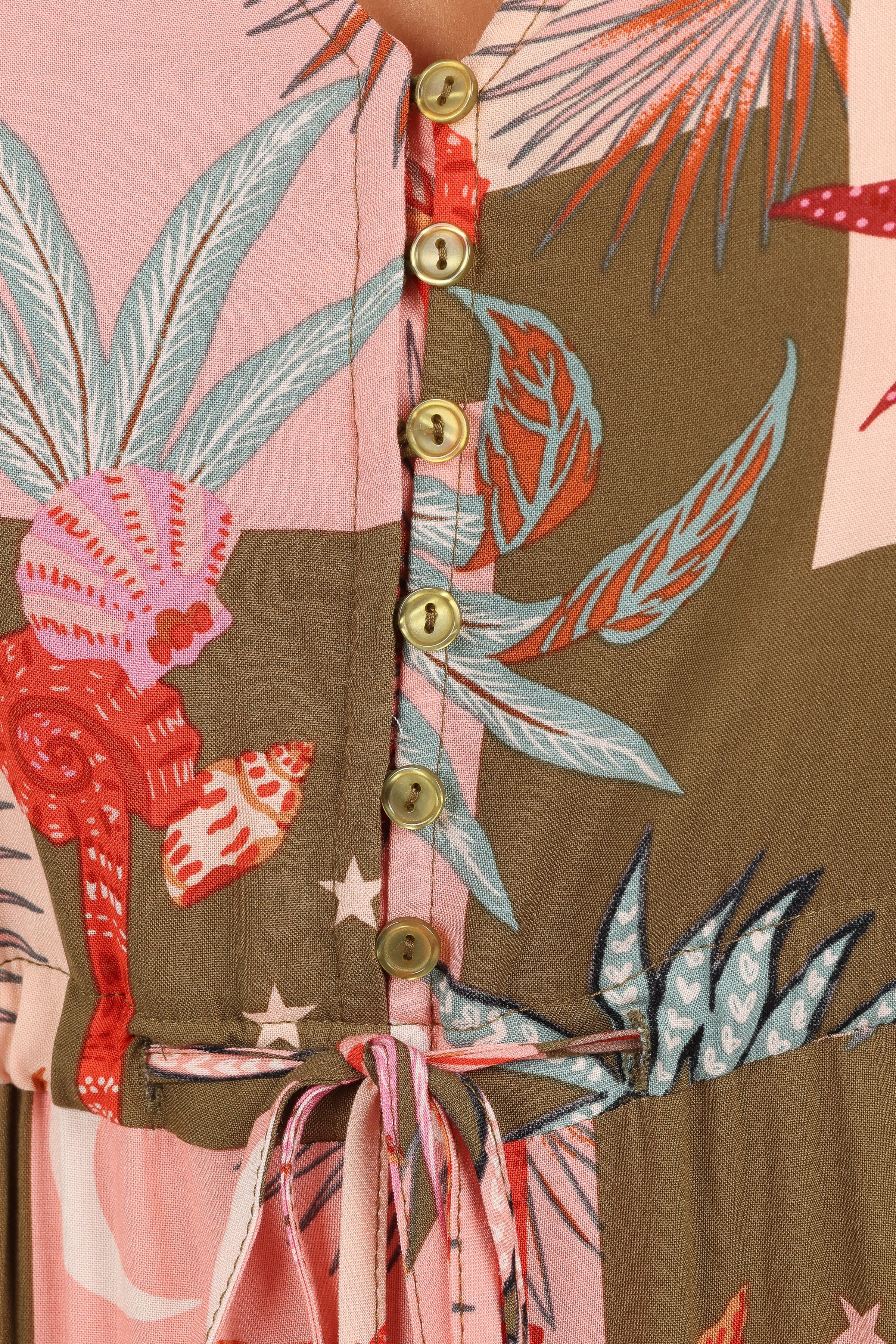 Petal and Pup USA DRESSES Kelda Dress - Green Multi