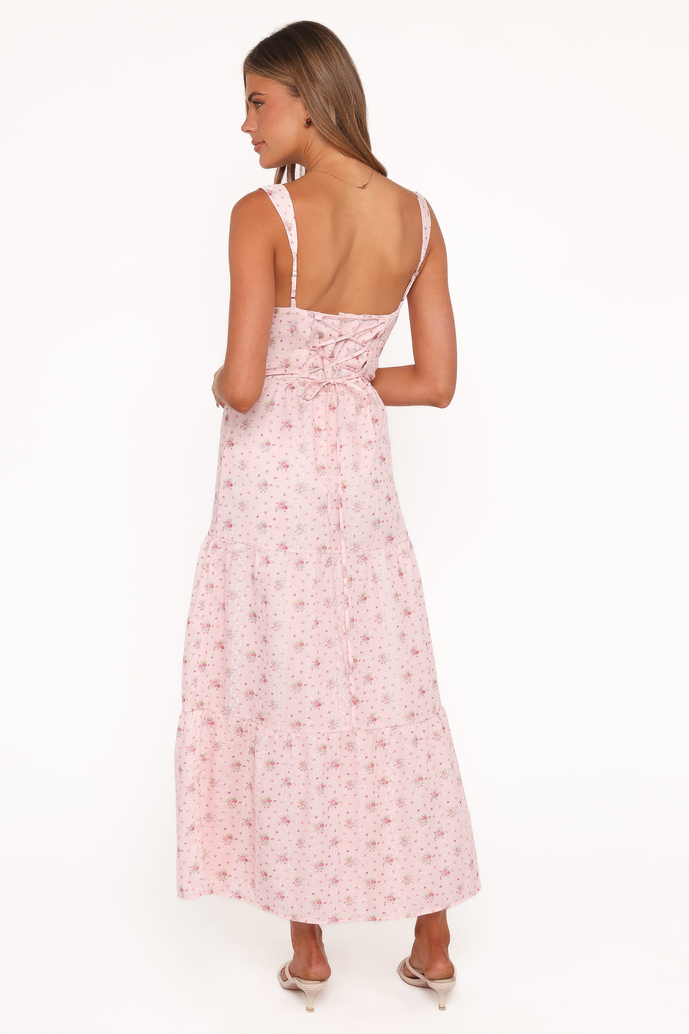 Petal and Pup USA DRESSES Kendra Maxi Dress - Pink Floral