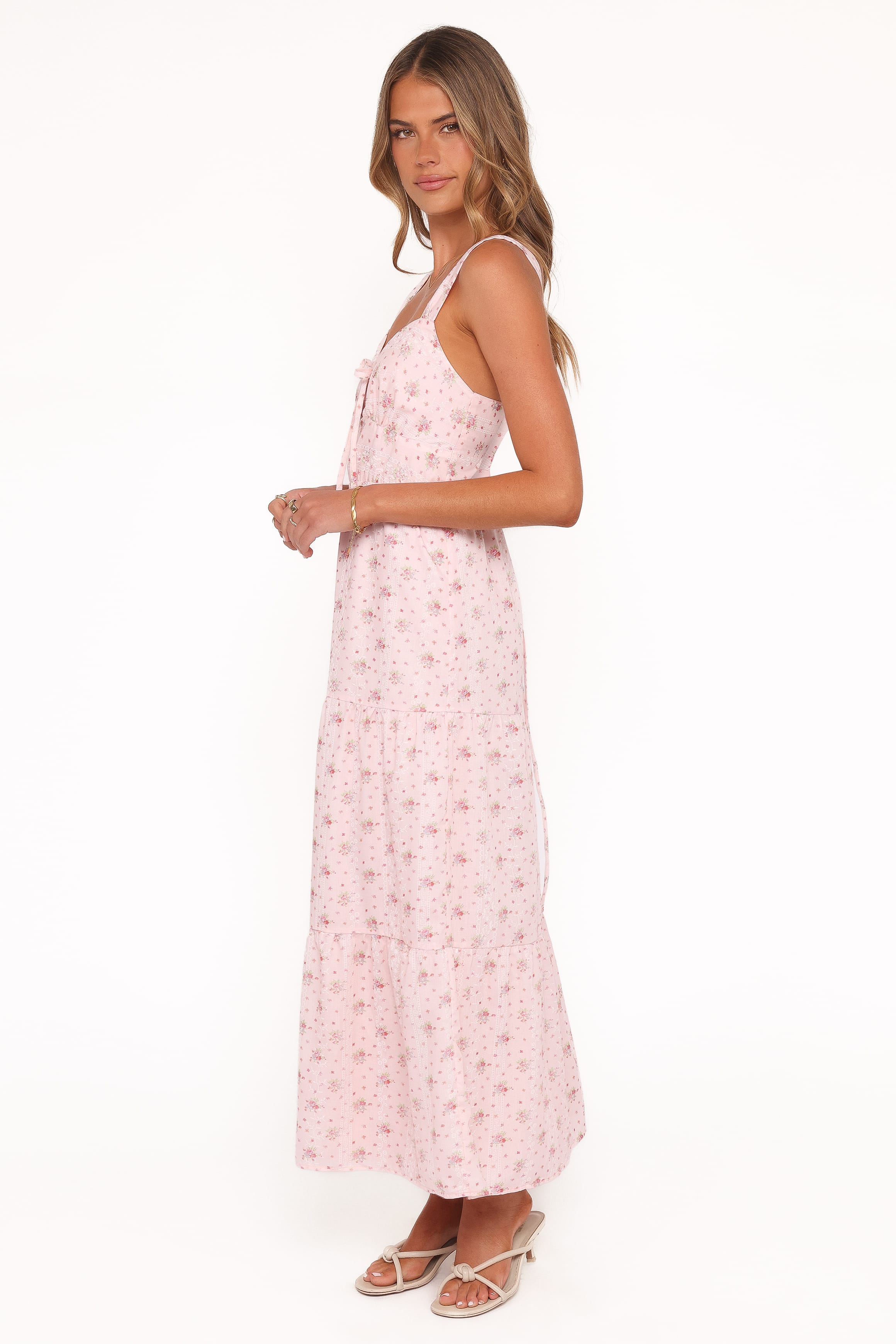 Petal and Pup USA DRESSES Kendra Maxi Dress - Pink Floral