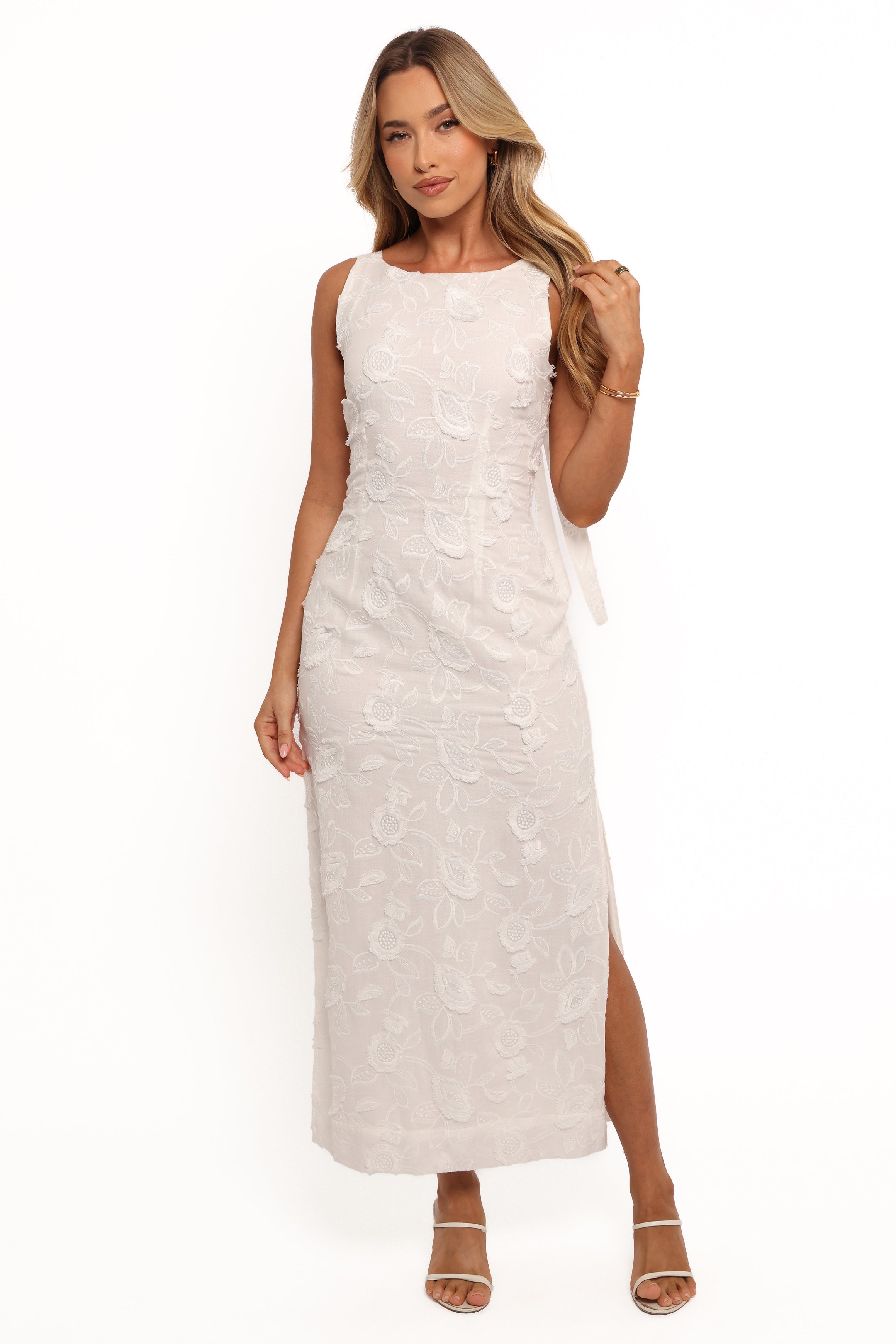 Petal and Pup USA DRESSES Kerry Midi Dress - White