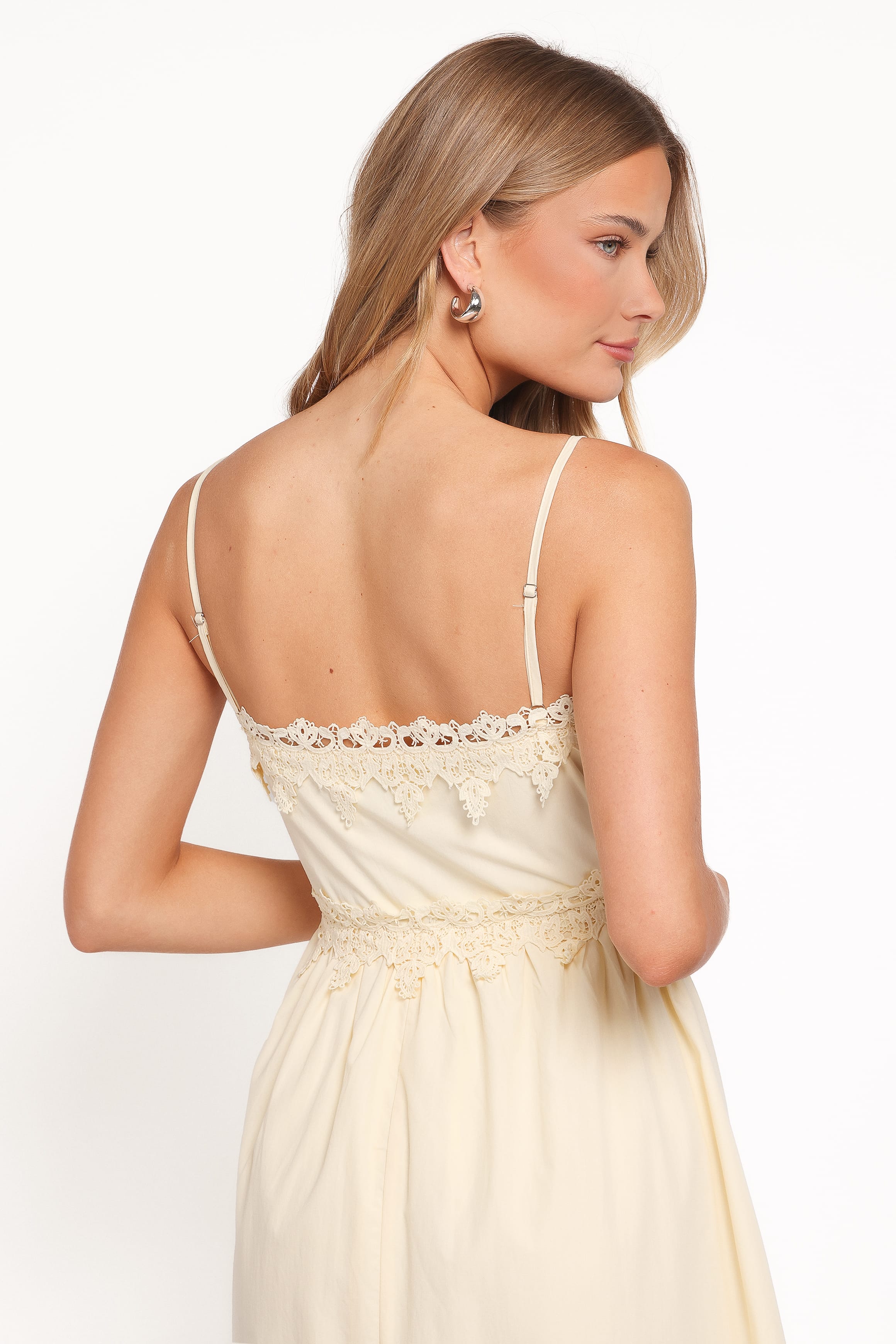 Petal and Pup USA DRESSES Kiana Midi Dress - Pale Yellow