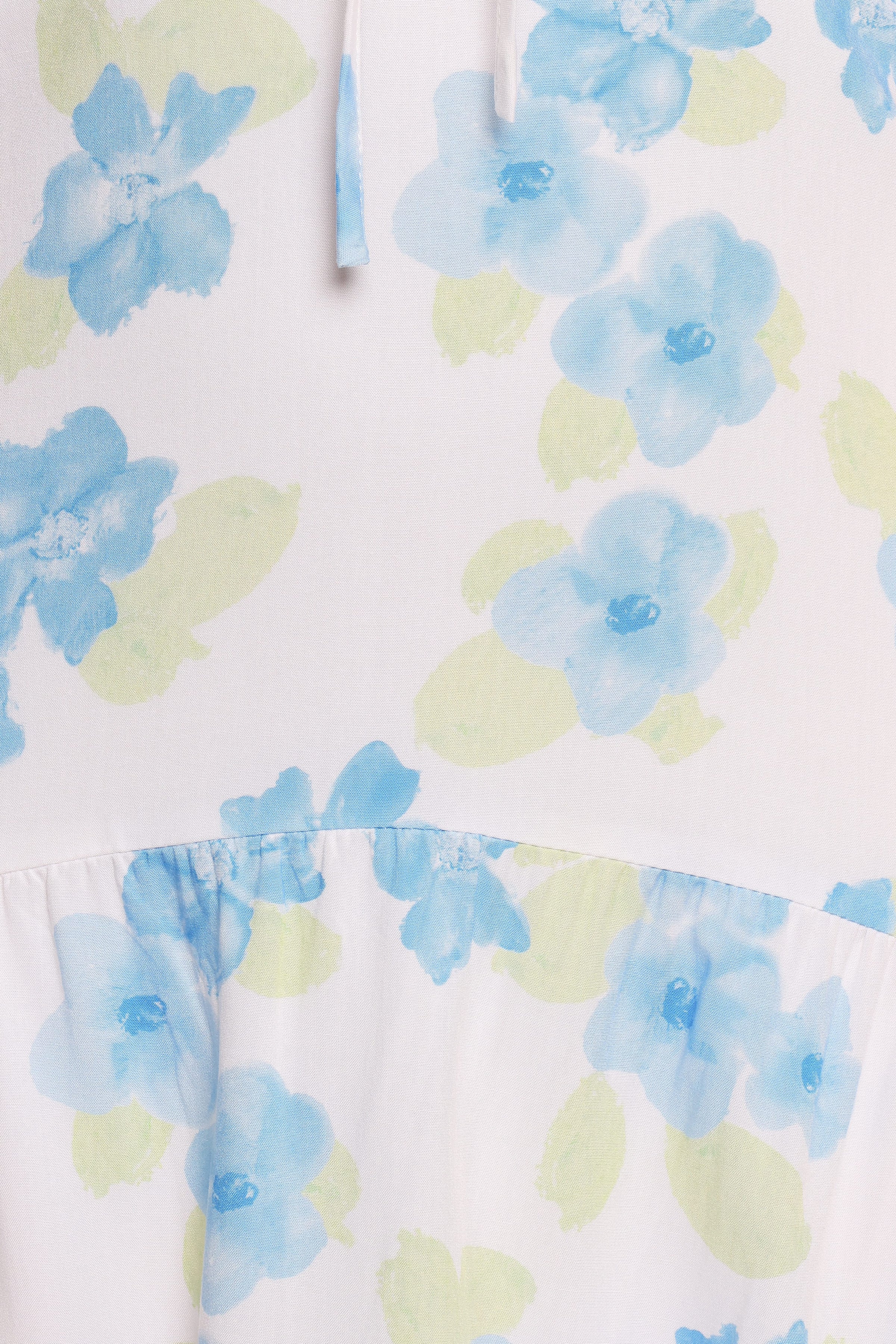 Petal and Pup USA DRESSES Kieran Midi Dress - Blue Floral (Hold for Rack)