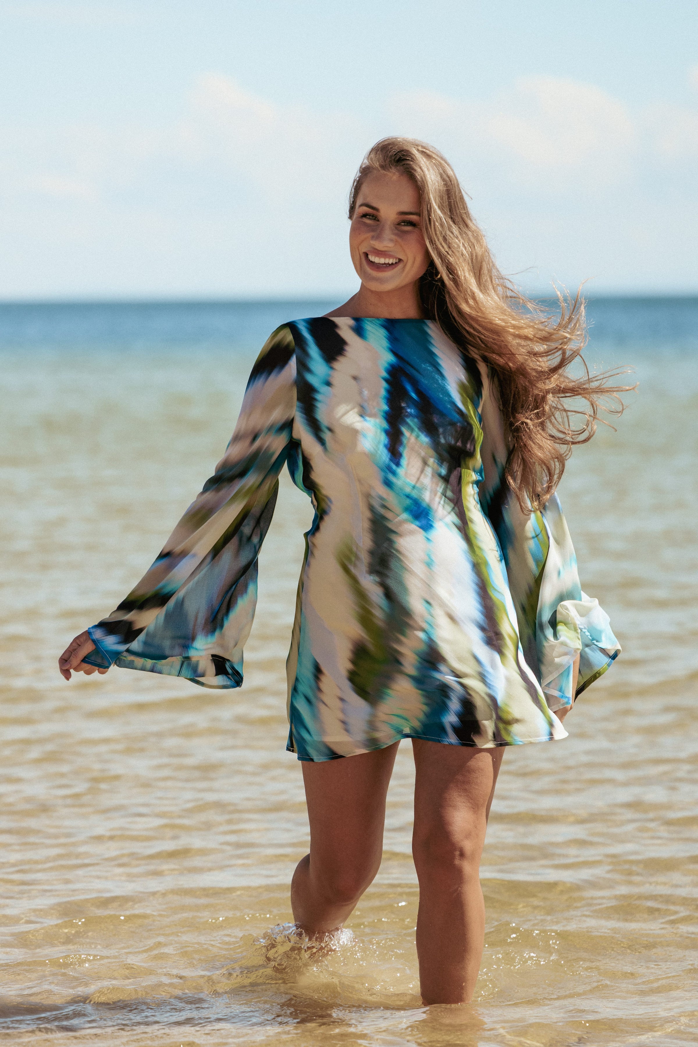 Petal and Pup USA DRESSES Kimber Mini Dress - Mirage Print