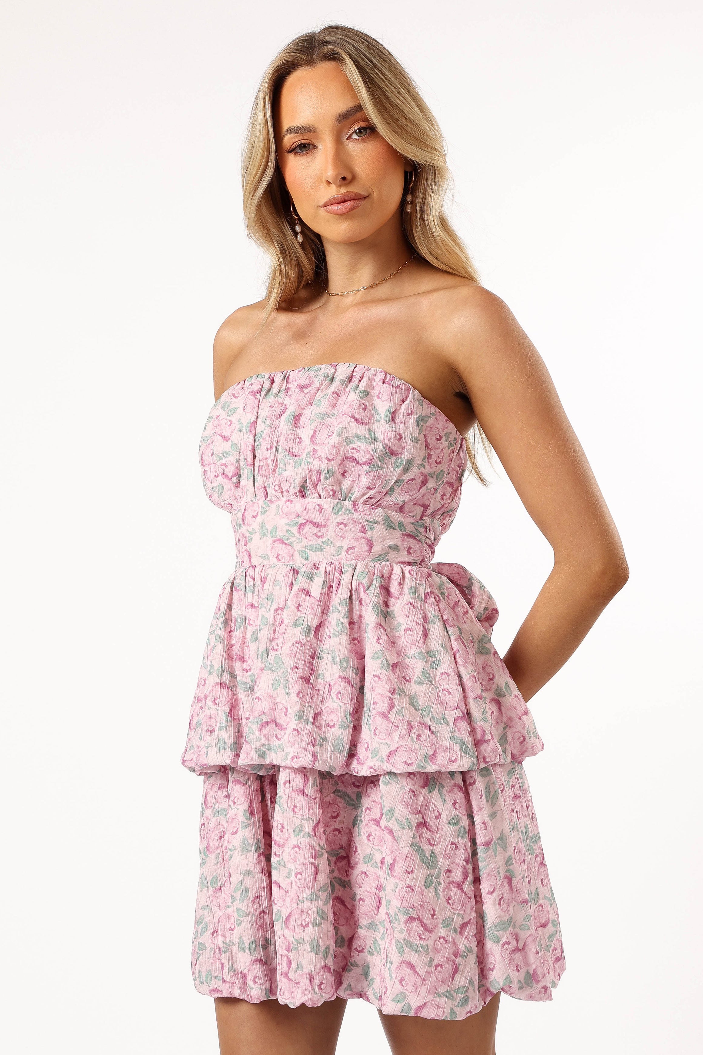 Petal and Pup USA DRESSES Kingsley Mini Ruffle Dress - Pink Purple