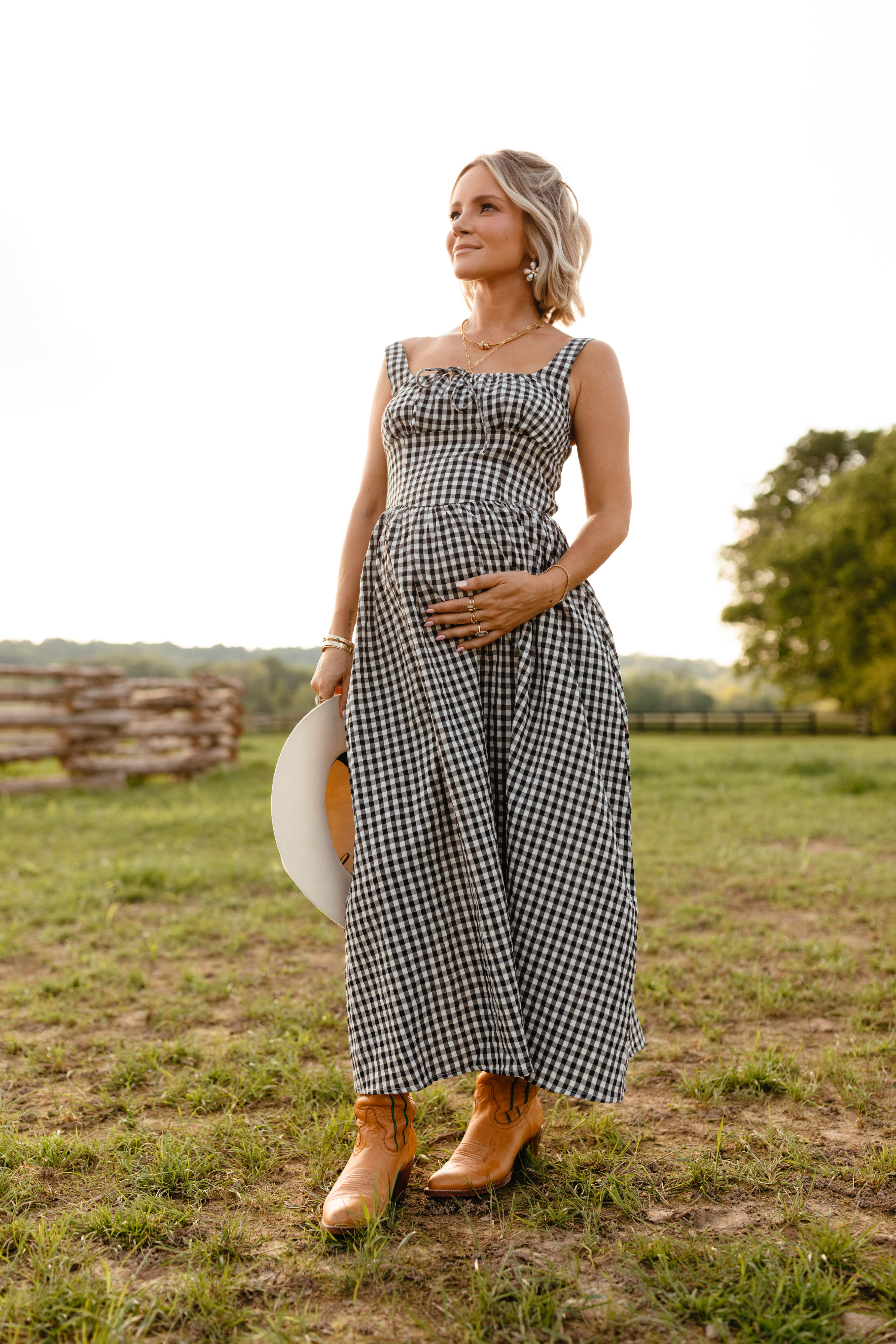Petal and Pup USA DRESSES Kinslee Midi Dress - Black Gingham (Hold for Rack)