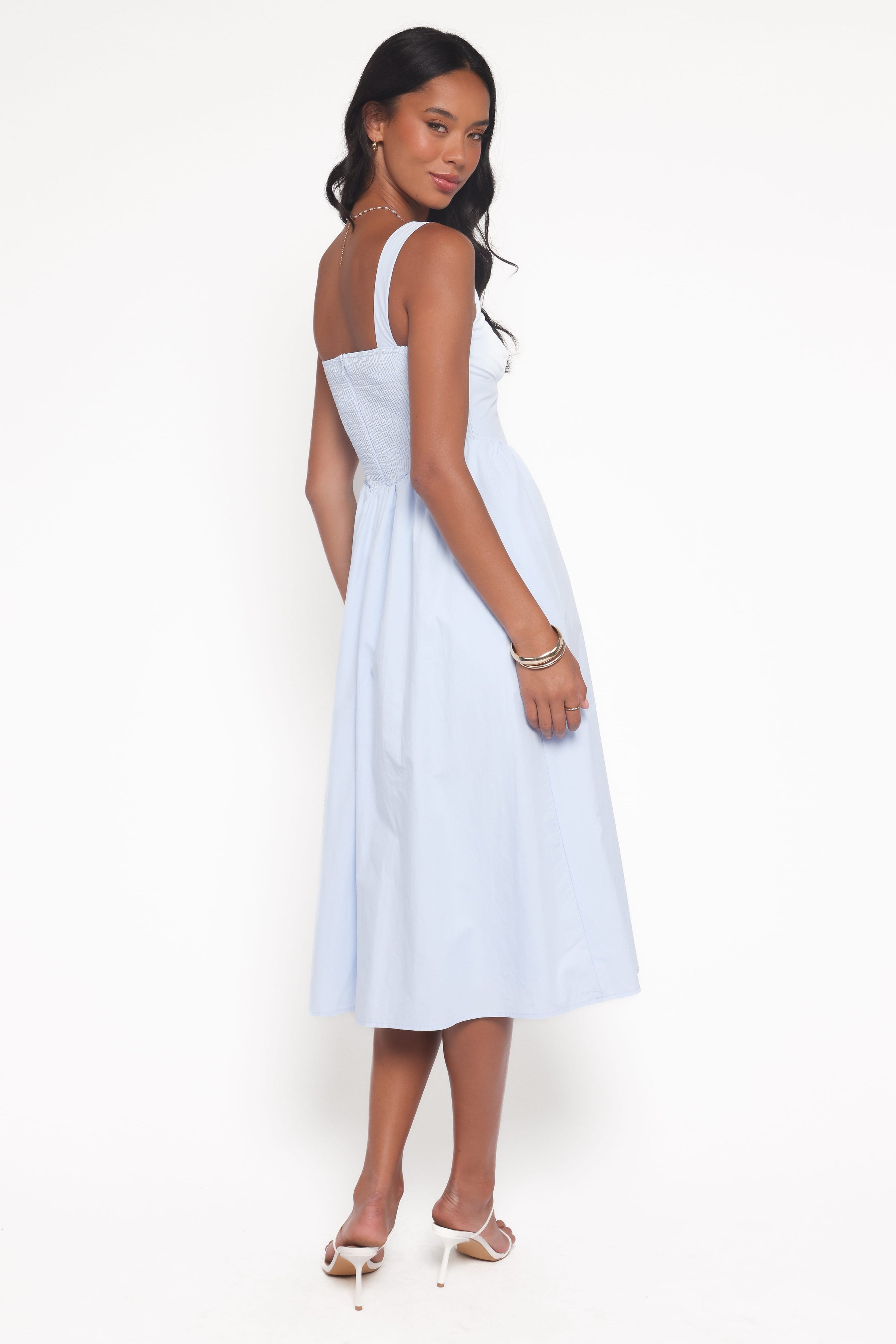 Petal and Pup USA DRESSES Kinslee Midi Dress - Blue