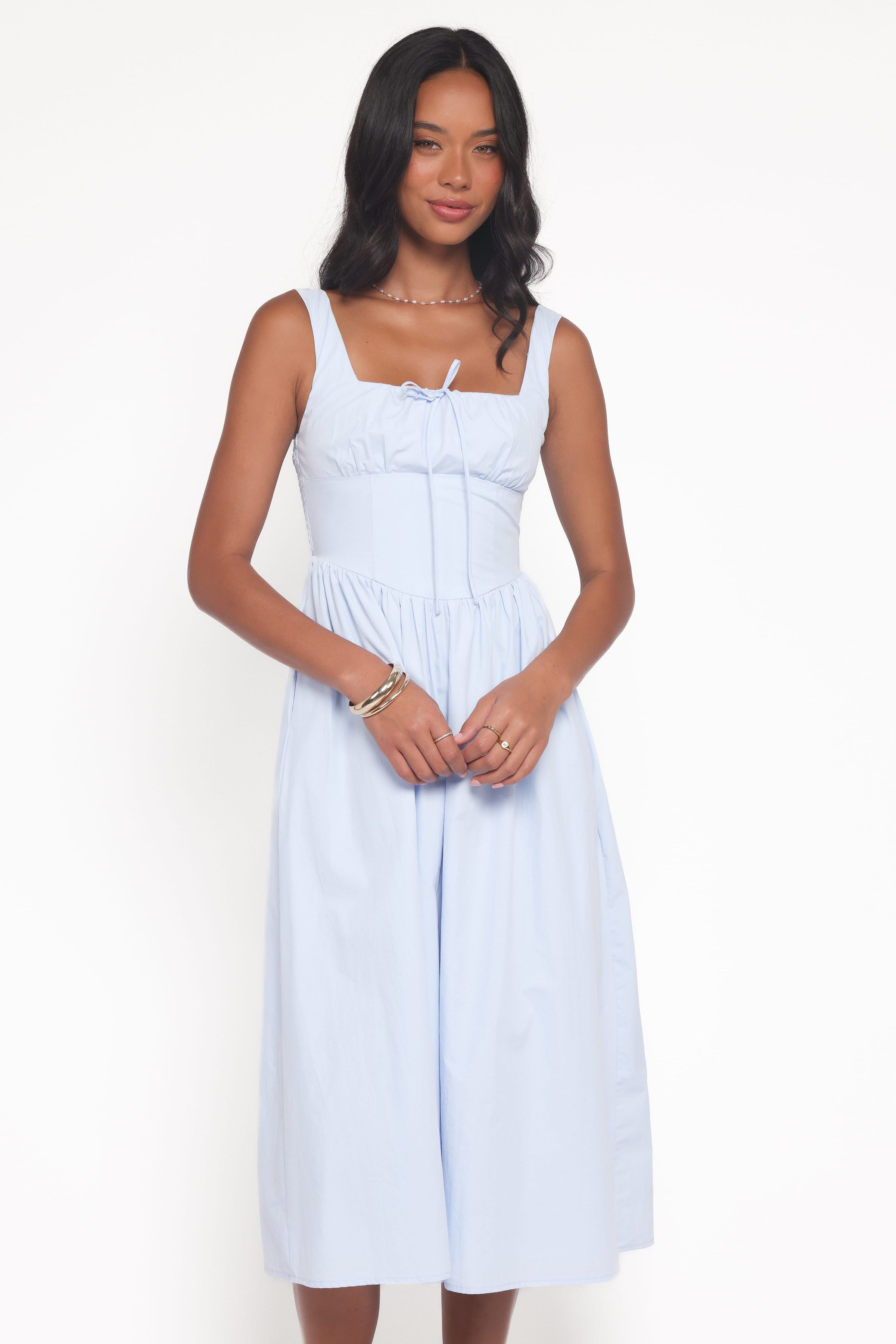 Petal and Pup USA DRESSES Kinslee Midi Dress - Blue