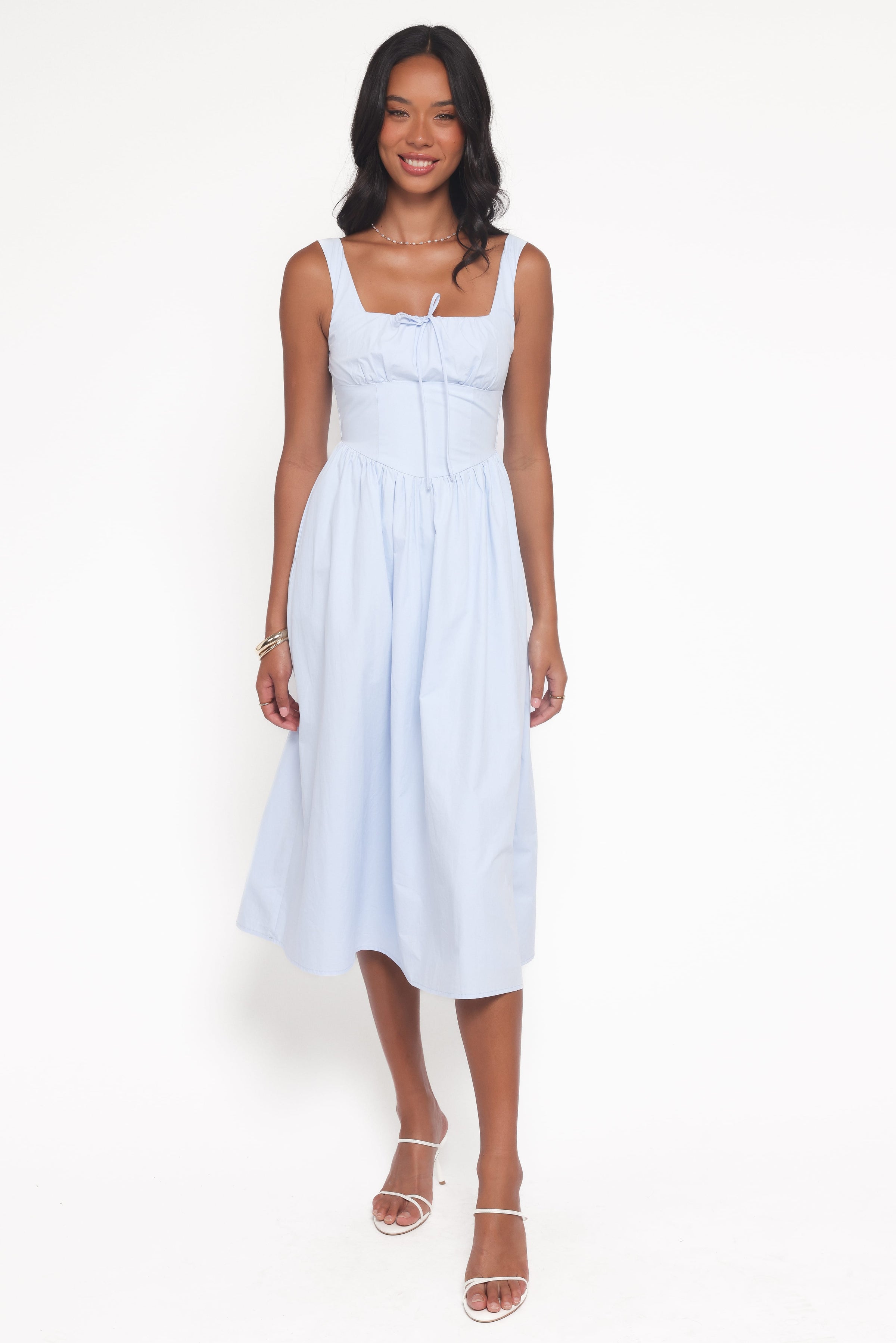Petal and Pup USA DRESSES Kinslee Midi Dress - Blue