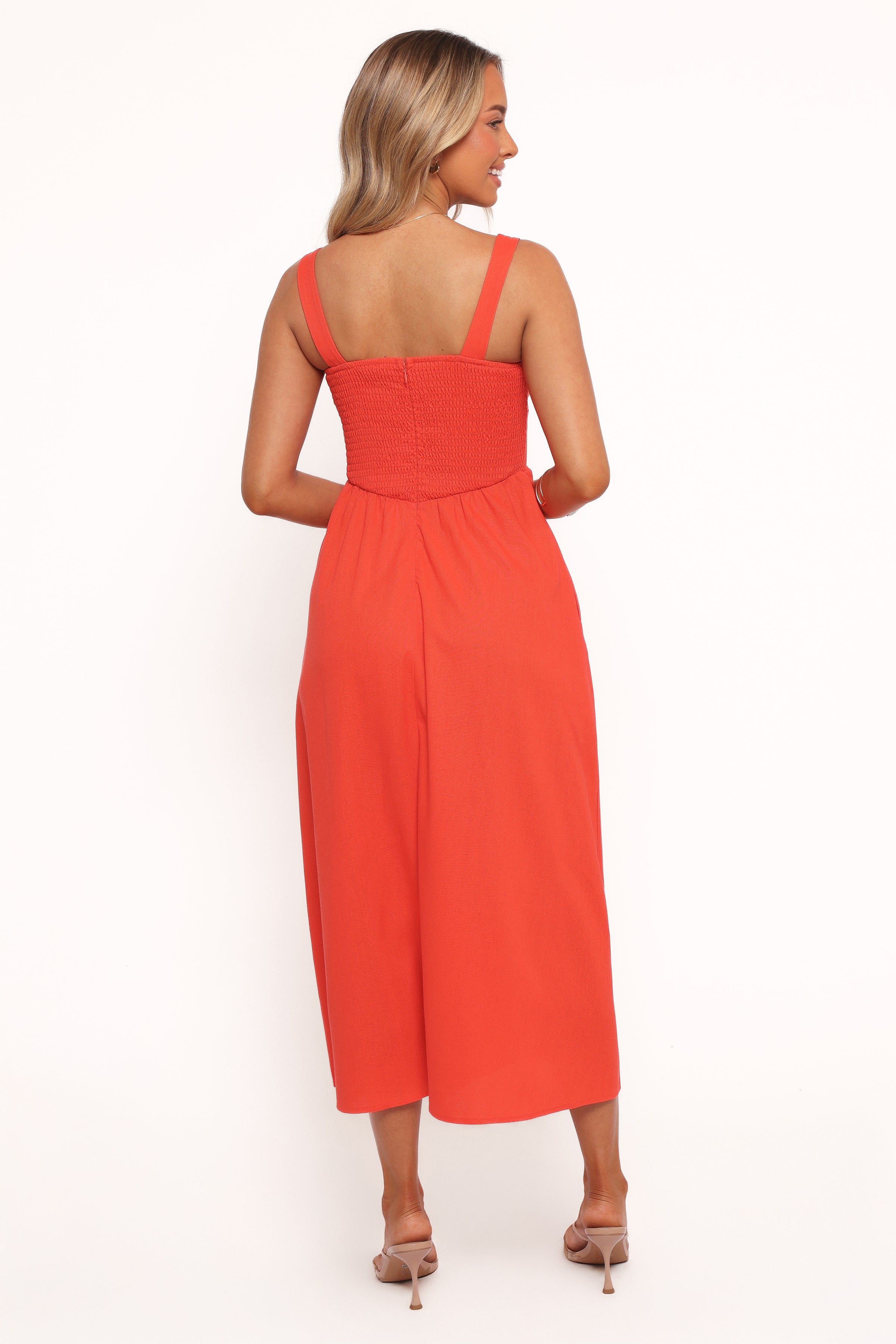 Petal and Pup USA DRESSES Kinslee Midi Dress - Coral (Hold for Rack)