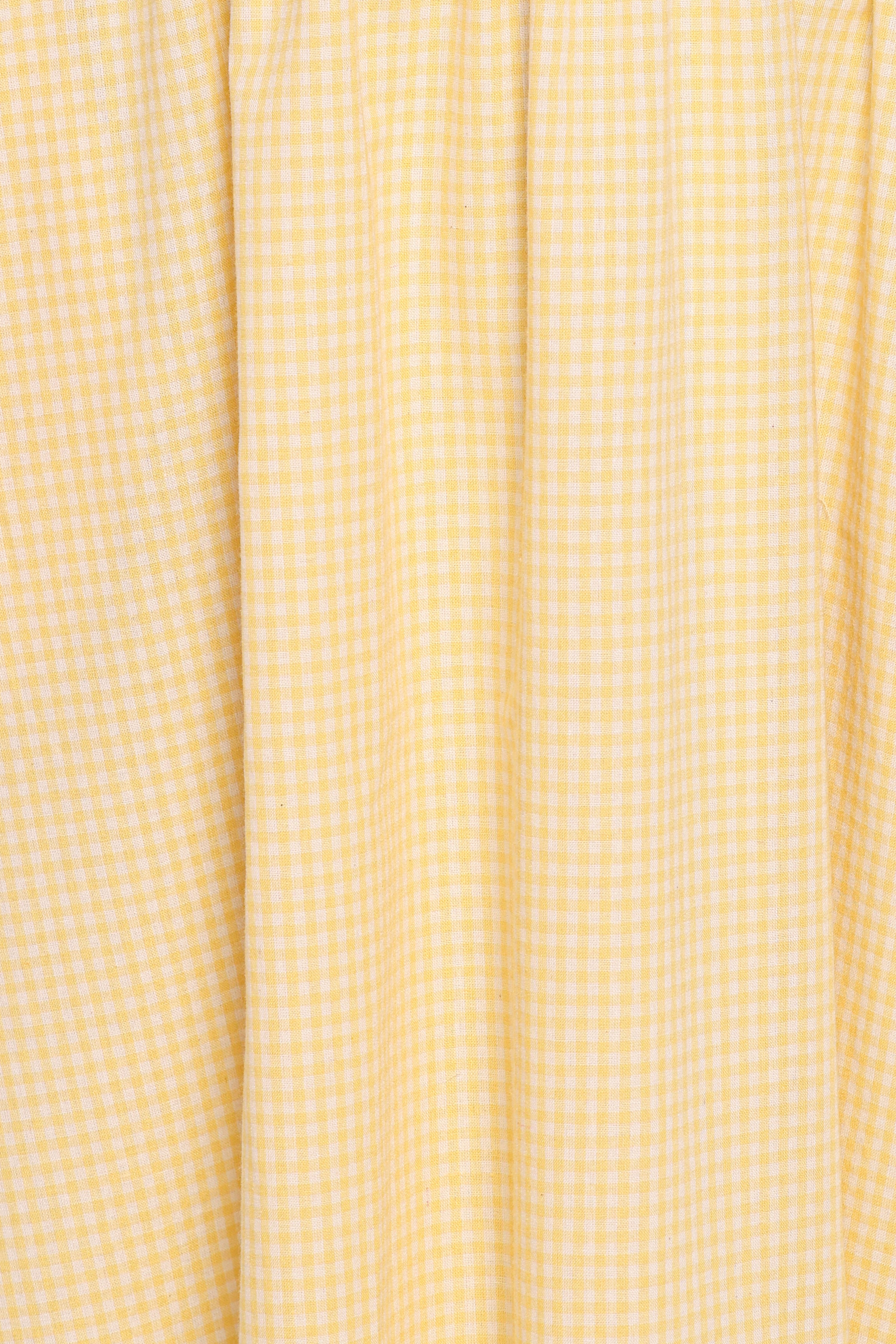 Petal and Pup USA DRESSES Kinslee Midi Dress - Yellow Gingham