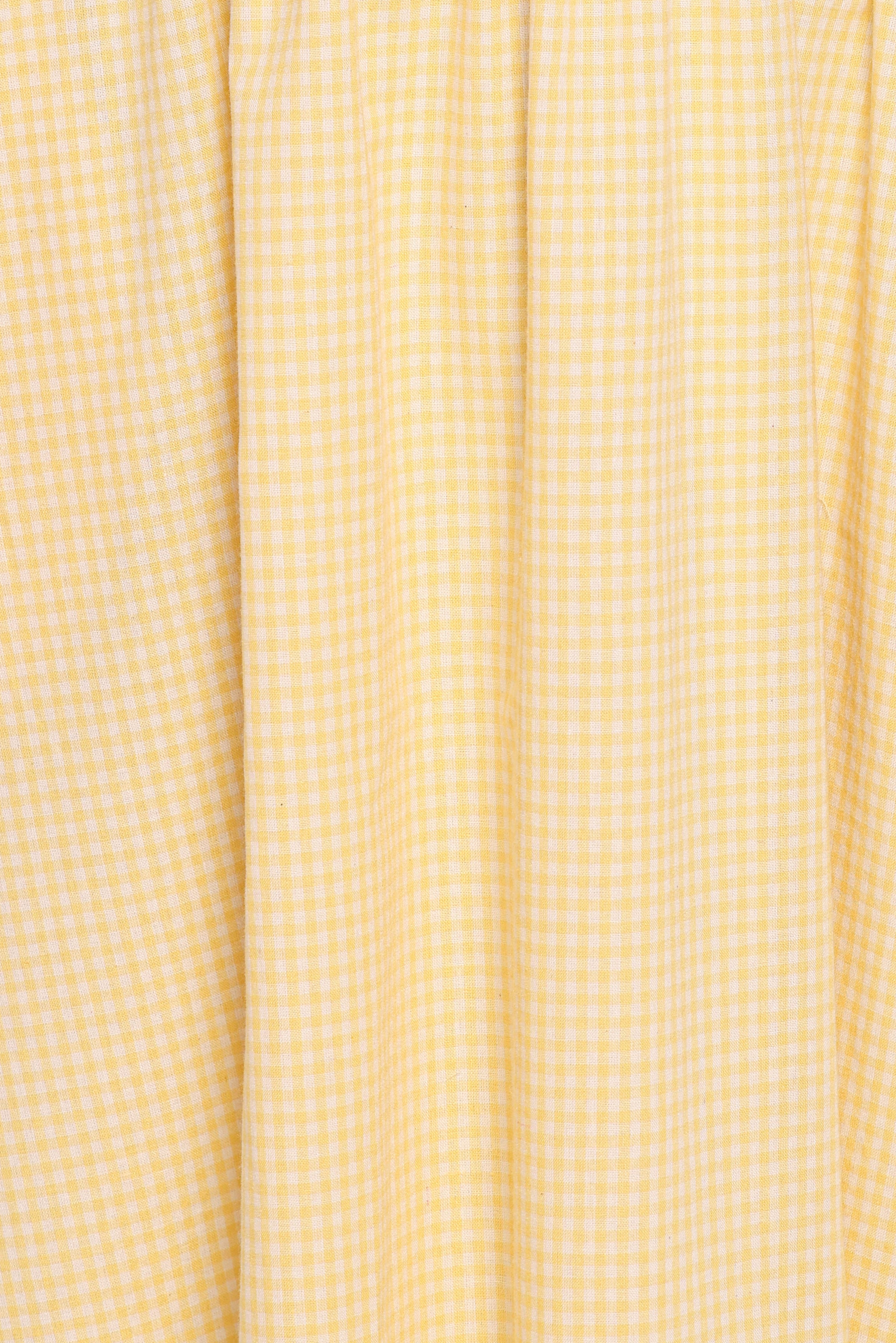 Petal and Pup USA DRESSES Kinslee Midi Dress - Yellow Gingham