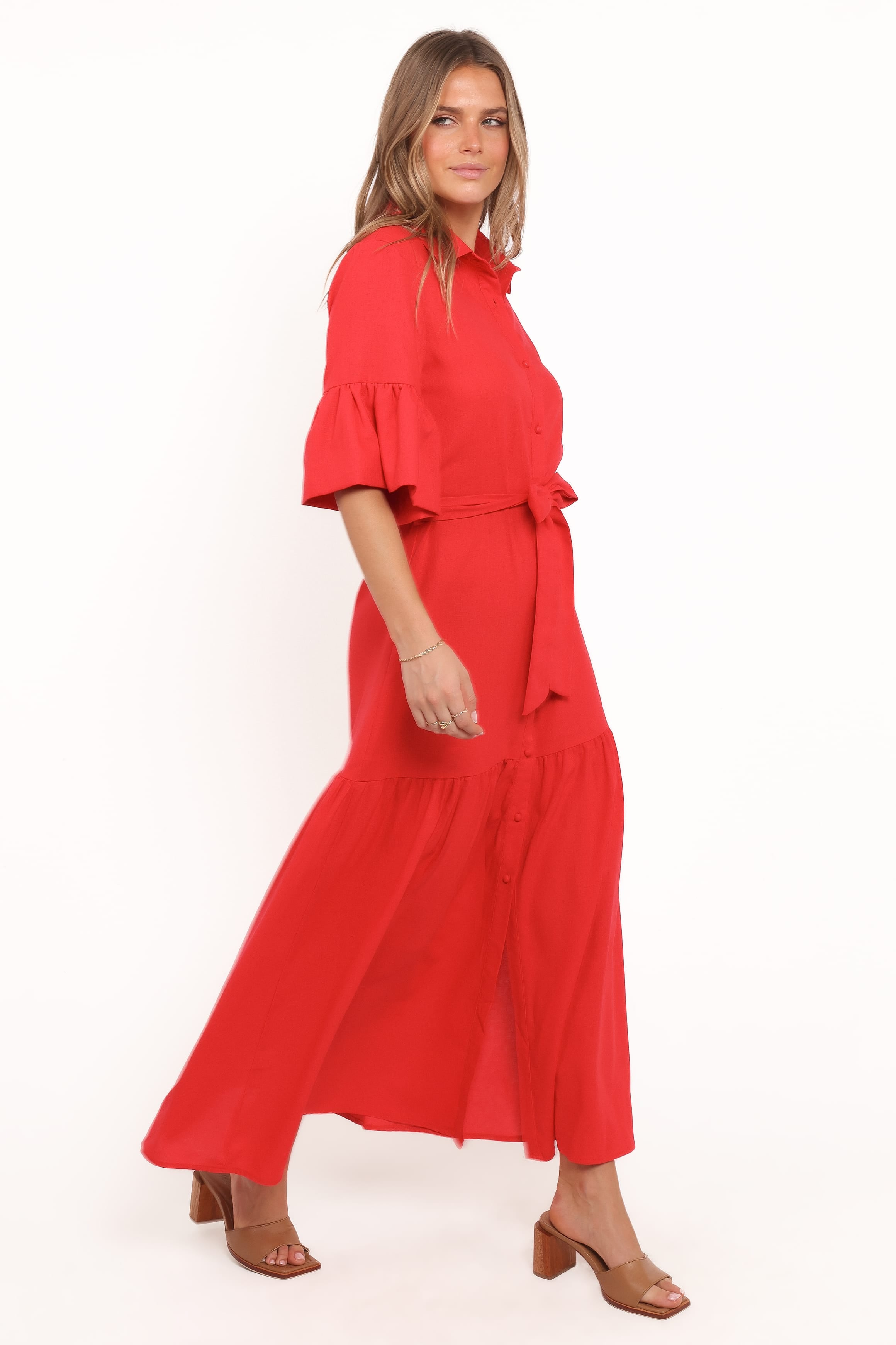 Petal and Pup USA DRESSES Kirrily Midi Dress - Red