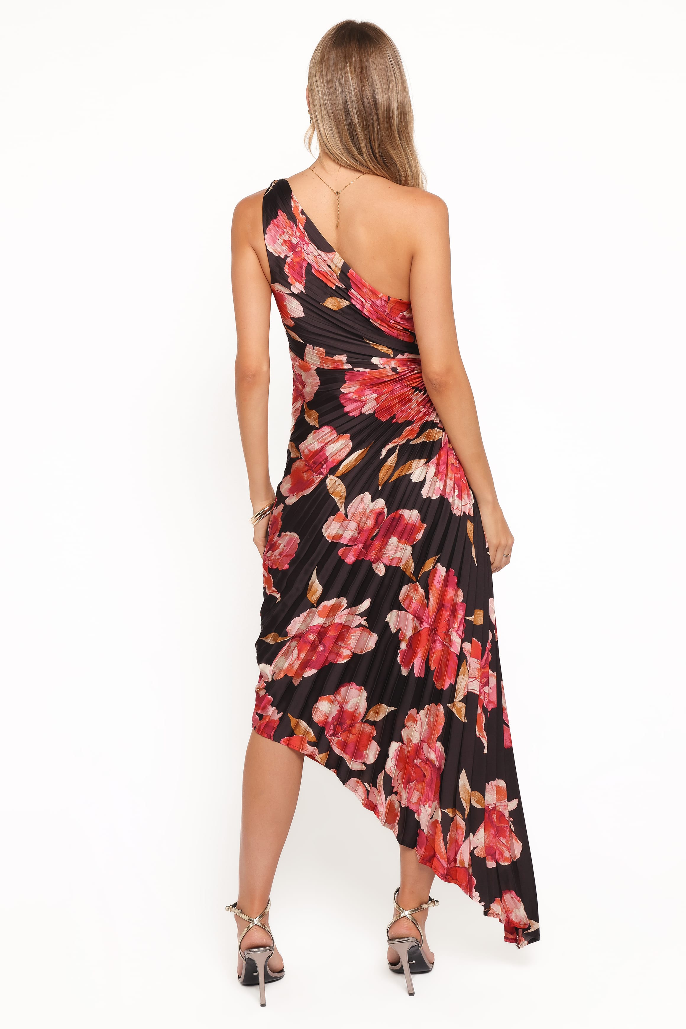 Petal and Pup USA DRESSES Kleo One Shoulder Maxi Dress - Midnight Orchid
