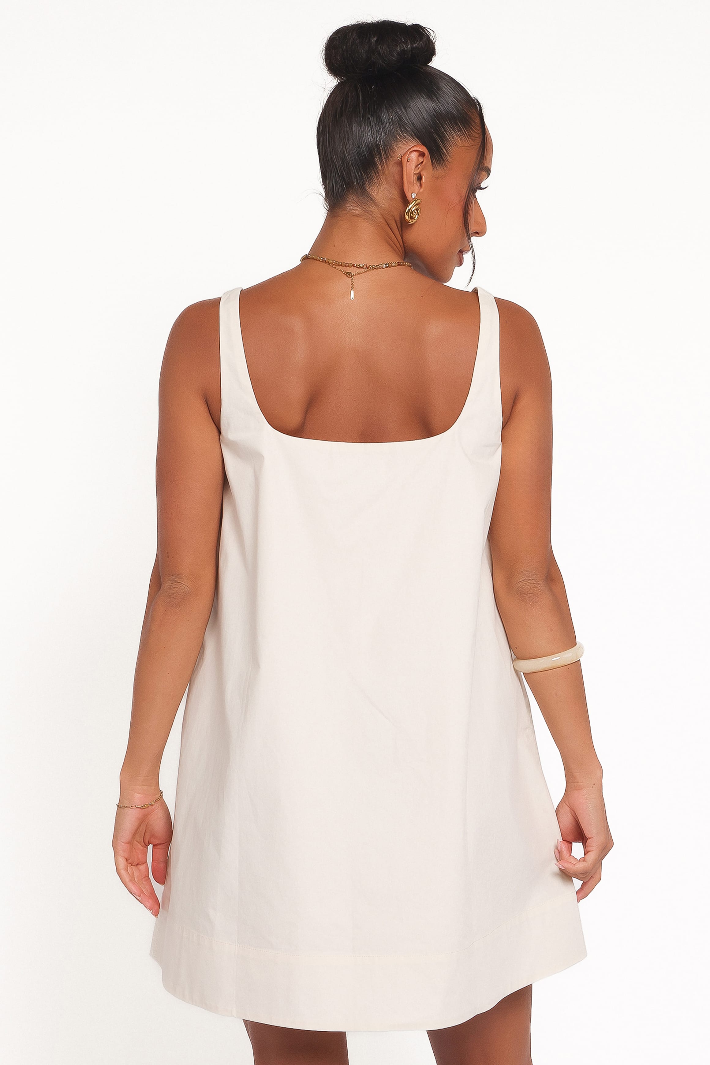 Petal and Pup USA DRESSES Kora Mini Dress - Chalk White