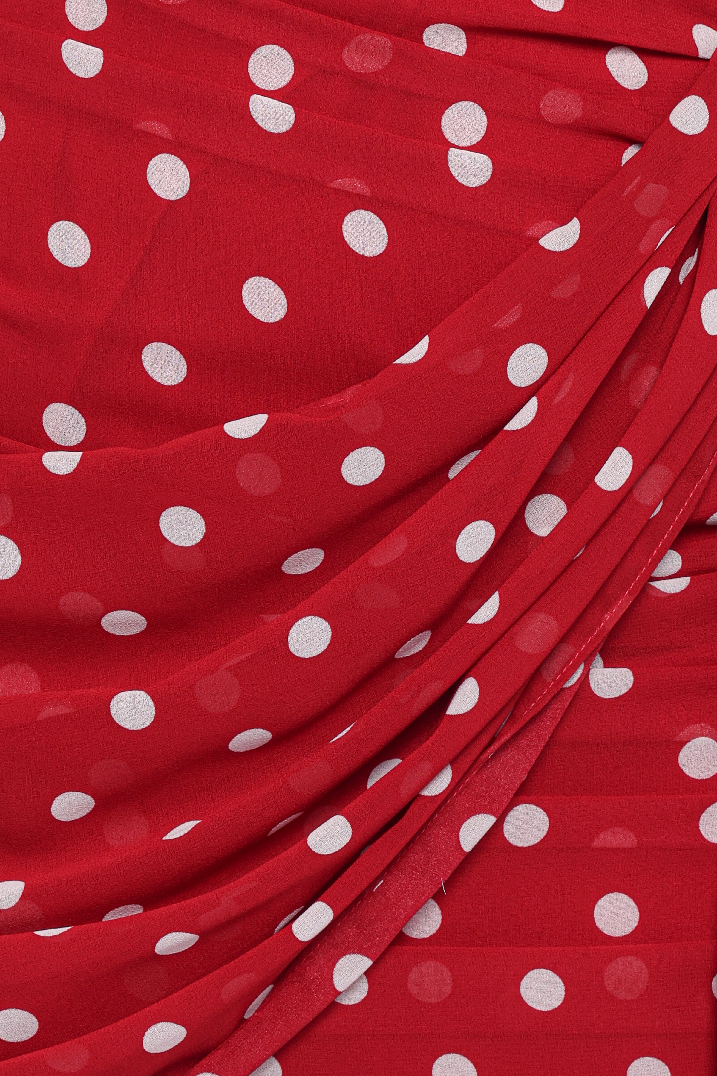 Petal and Pup USA DRESSES Kristen Strapless Mini Dress - Red Polka Dot