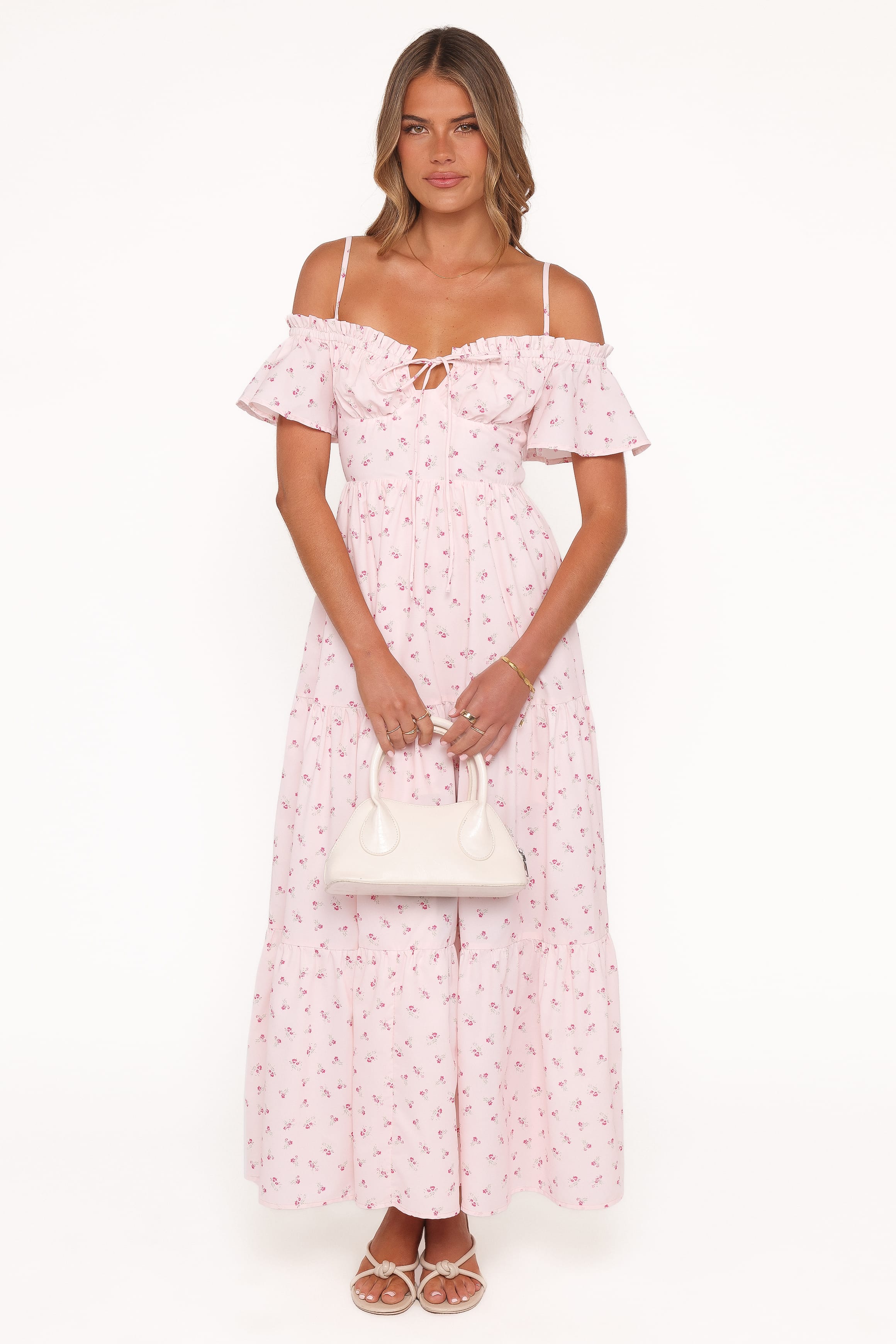 Petal and Pup USA DRESSES Lachay Maxi Dress - Pink Floral