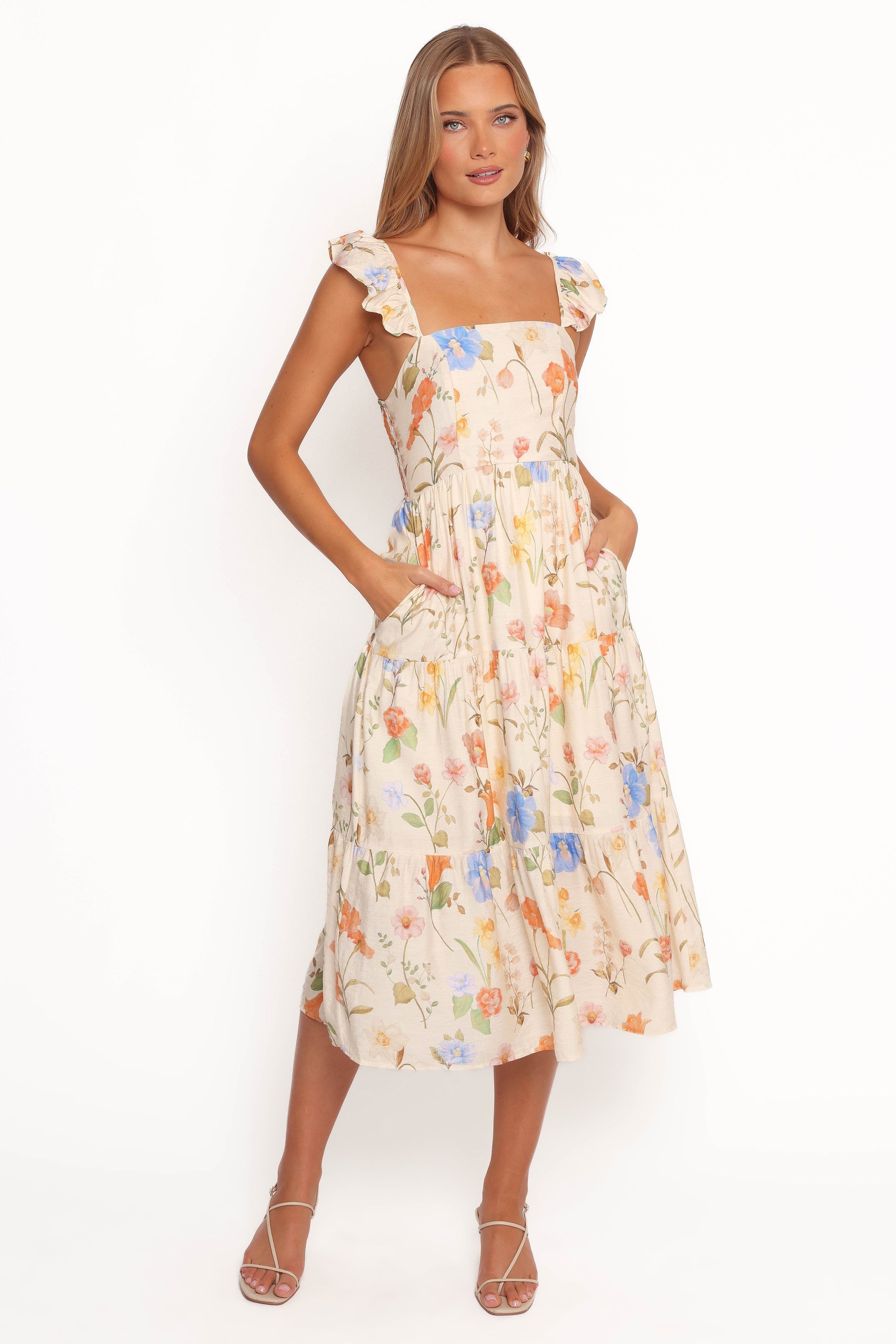 Petal and Pup USA DRESSES Laela Midi Dress - Floral