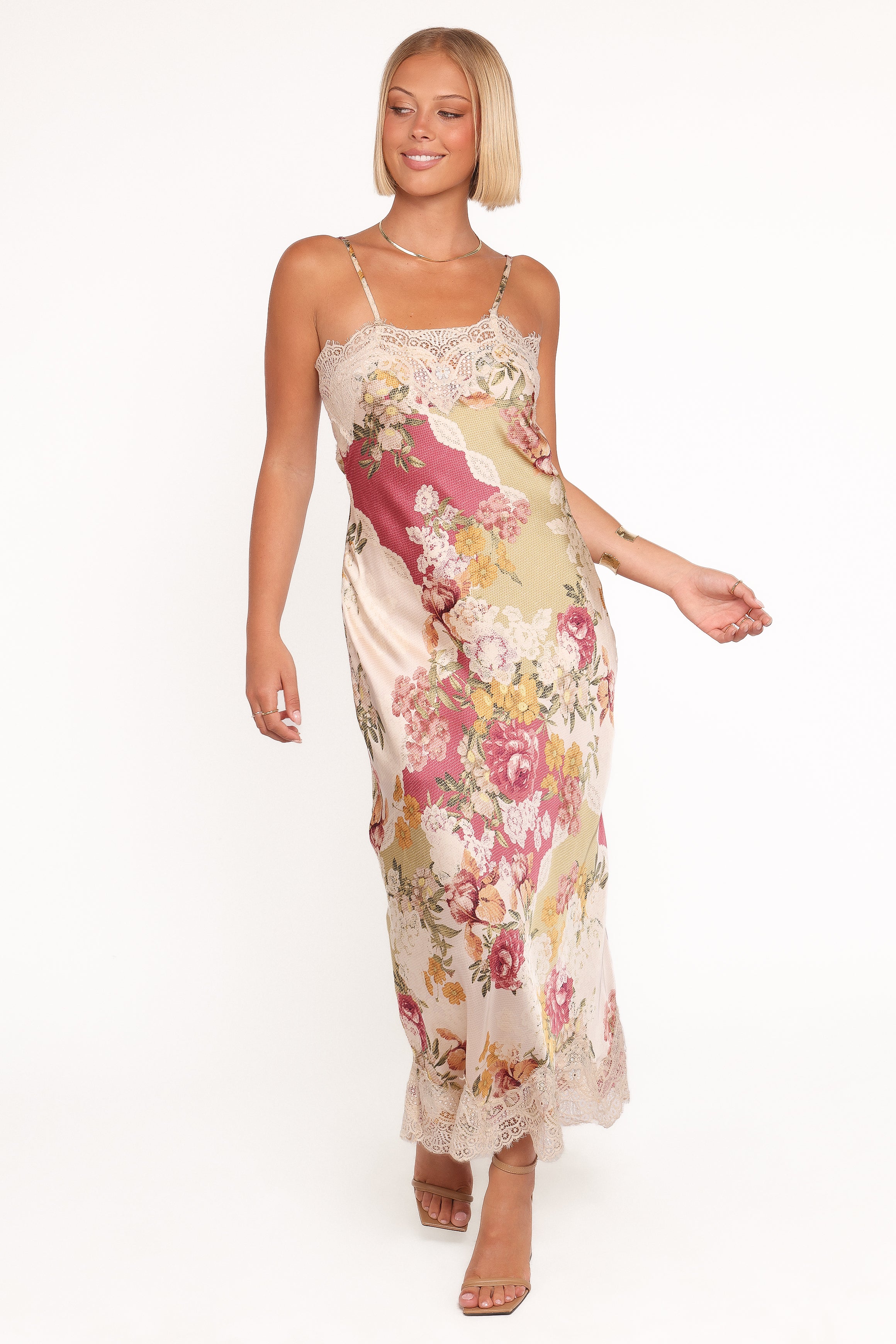Petal and Pup USA DRESSES Laken Maxi Dress - Patchwork Floral
