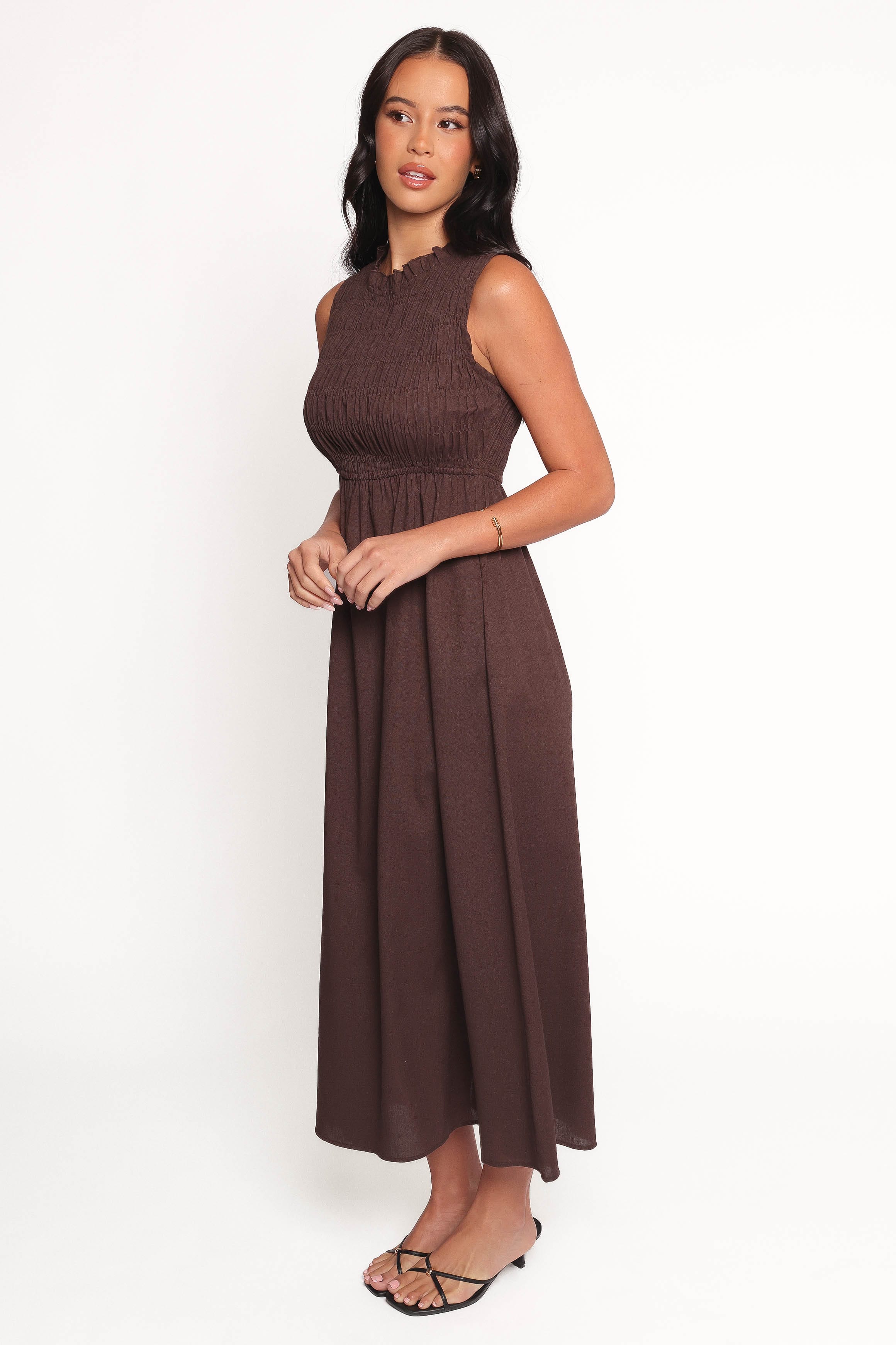 Petal and Pup USA DRESSES Lanna Maxi Dress - Chocolate (Hold for Rack)