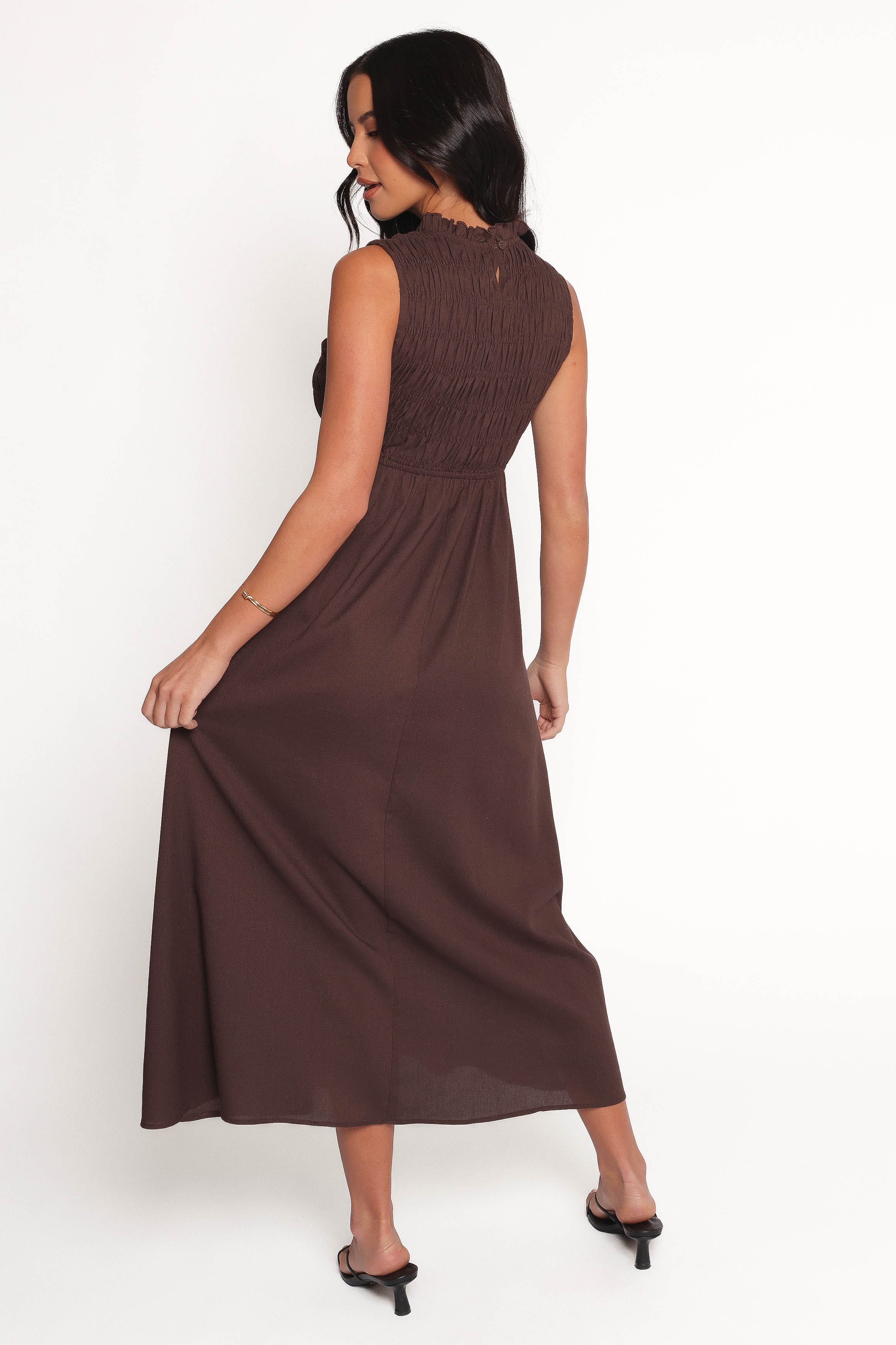 Petal and Pup USA DRESSES Lanna Maxi Dress - Chocolate (Hold for Rack)