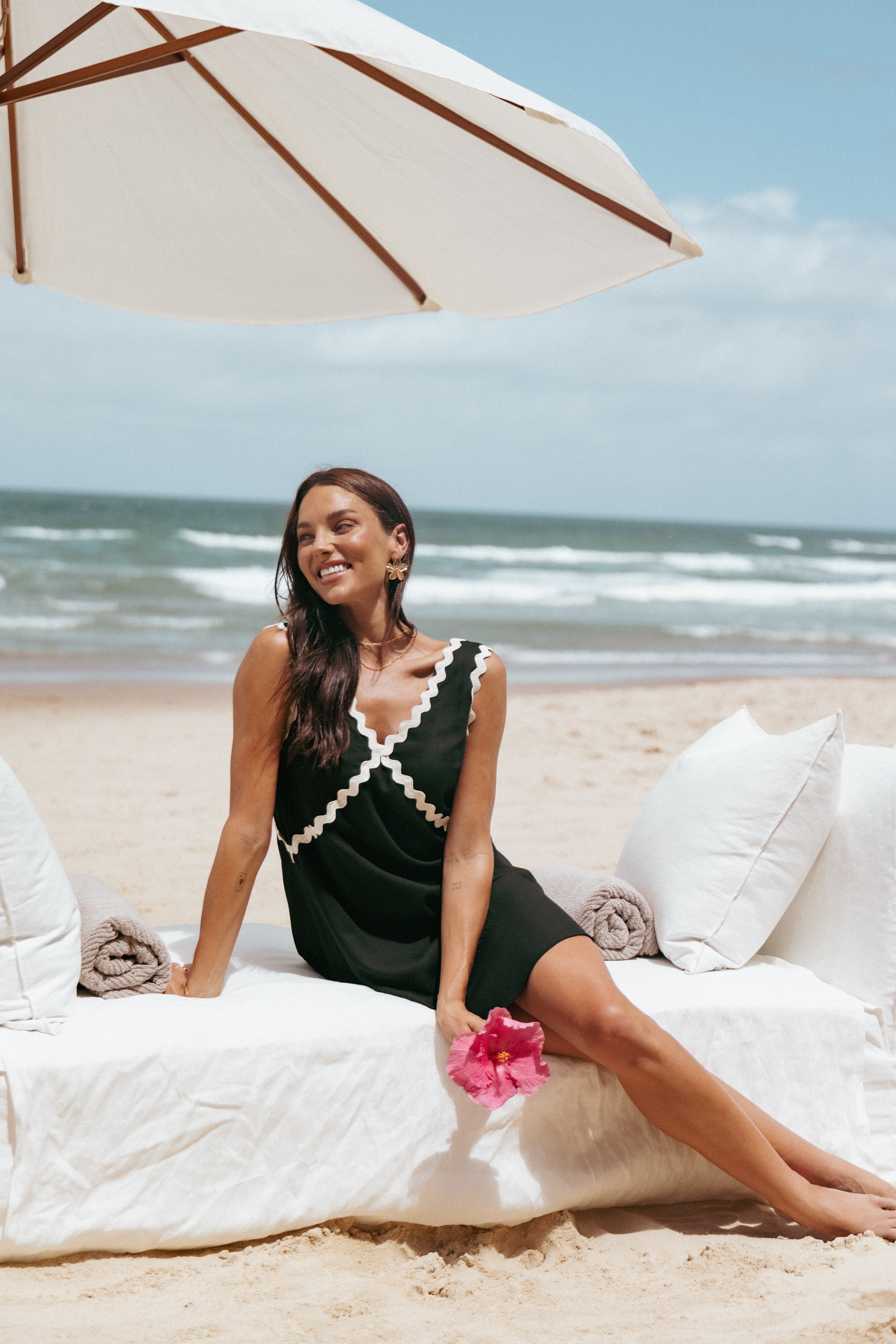 Petal and Pup USA DRESSES Lark Mini Dress - Black