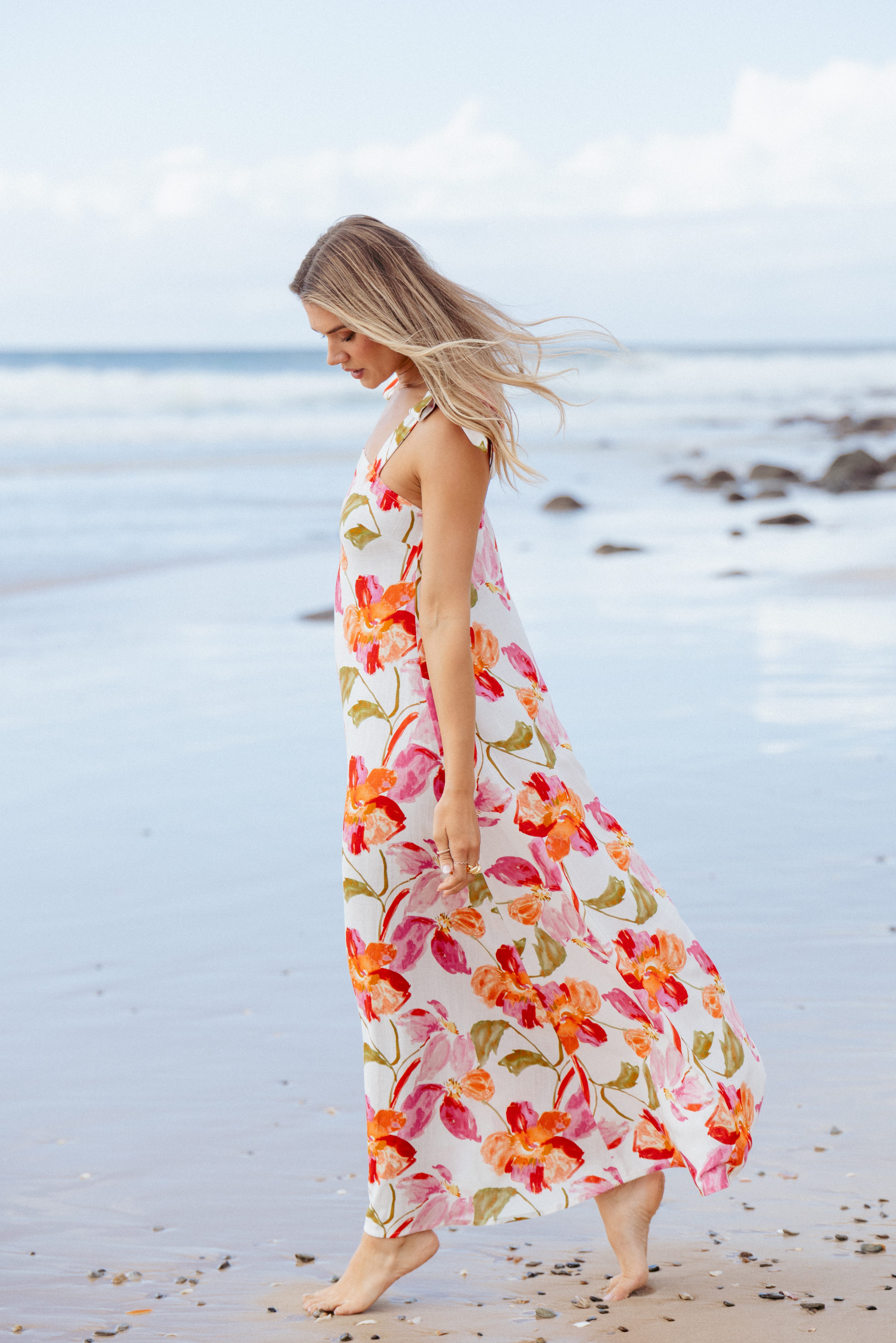 Petal and Pup USA DRESSES Larkey Maxi Dress - Everlyn Floral