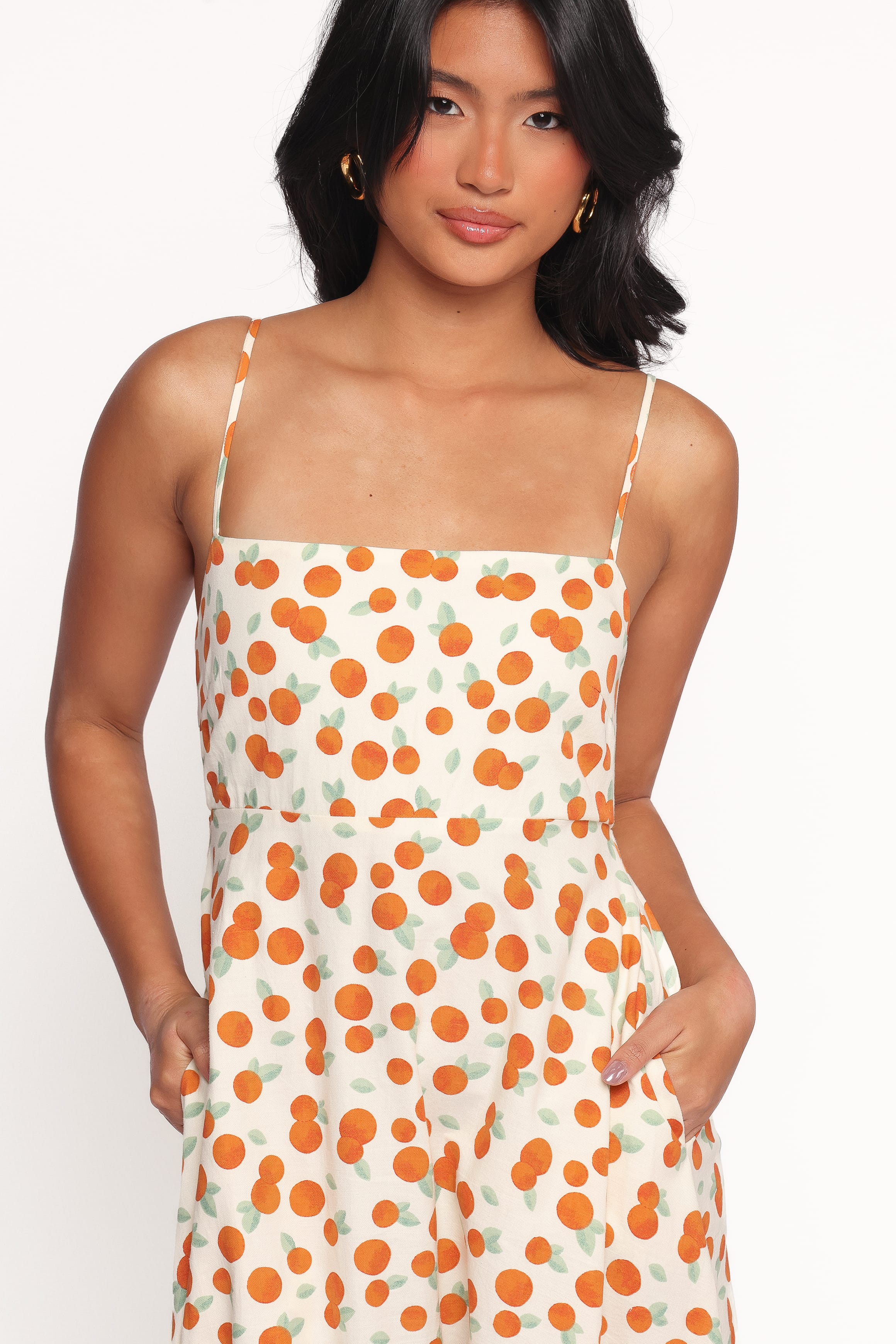 Petal and Pup USA DRESSES Leah Maxi Dress - Clementine Print