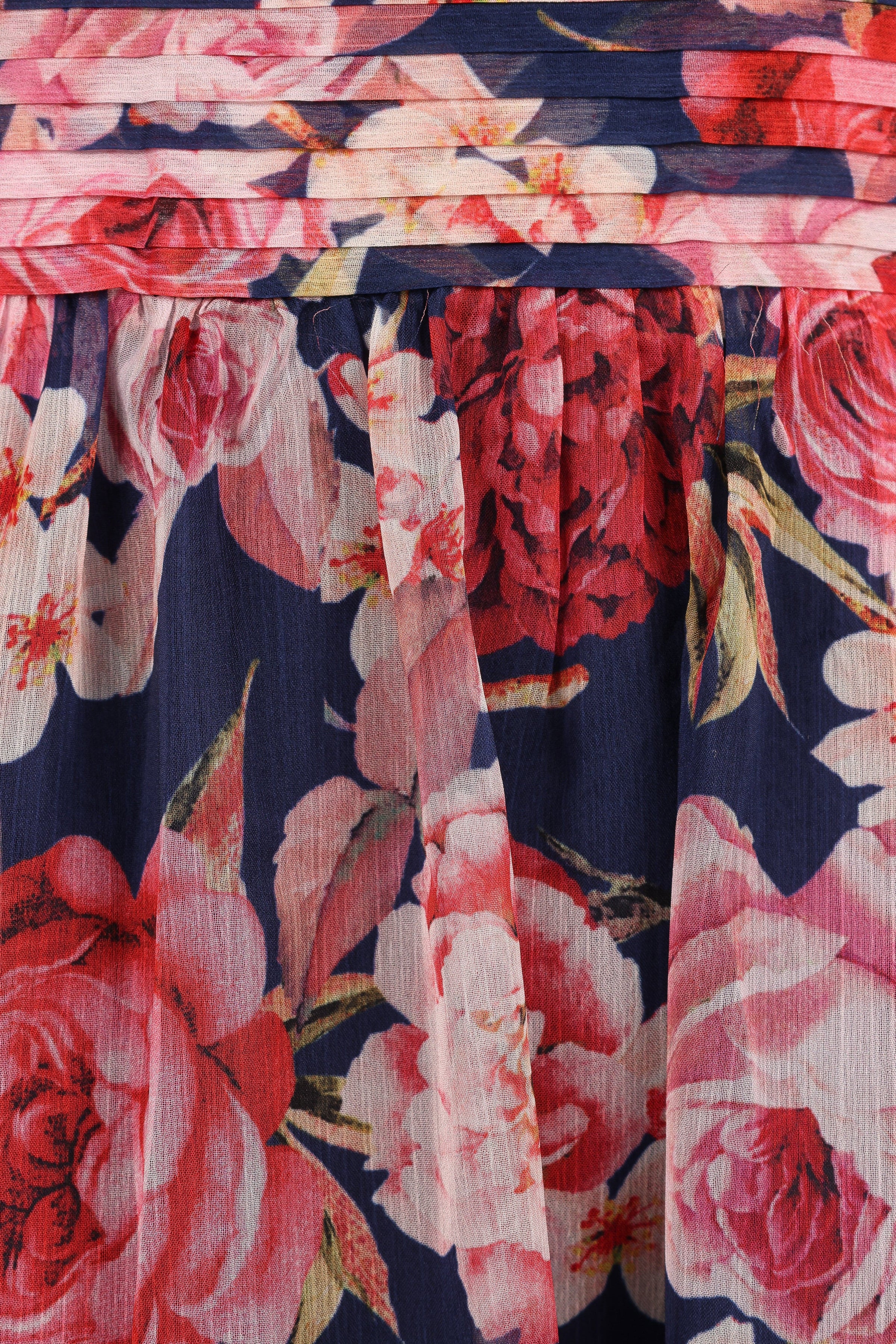 Petal and Pup USA DRESSES Lennon Halterneck Maxi Dress - Navy Floral (Hold for Rack)